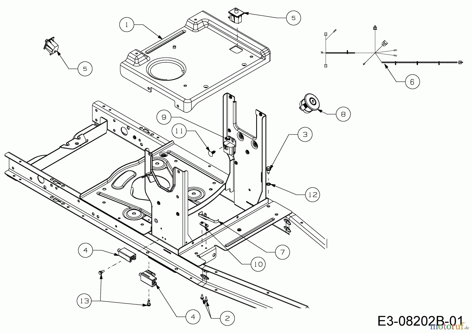 Mastercut Lawn tractors Mastercut 60 R 13A625SC659 (2015) Electric parts