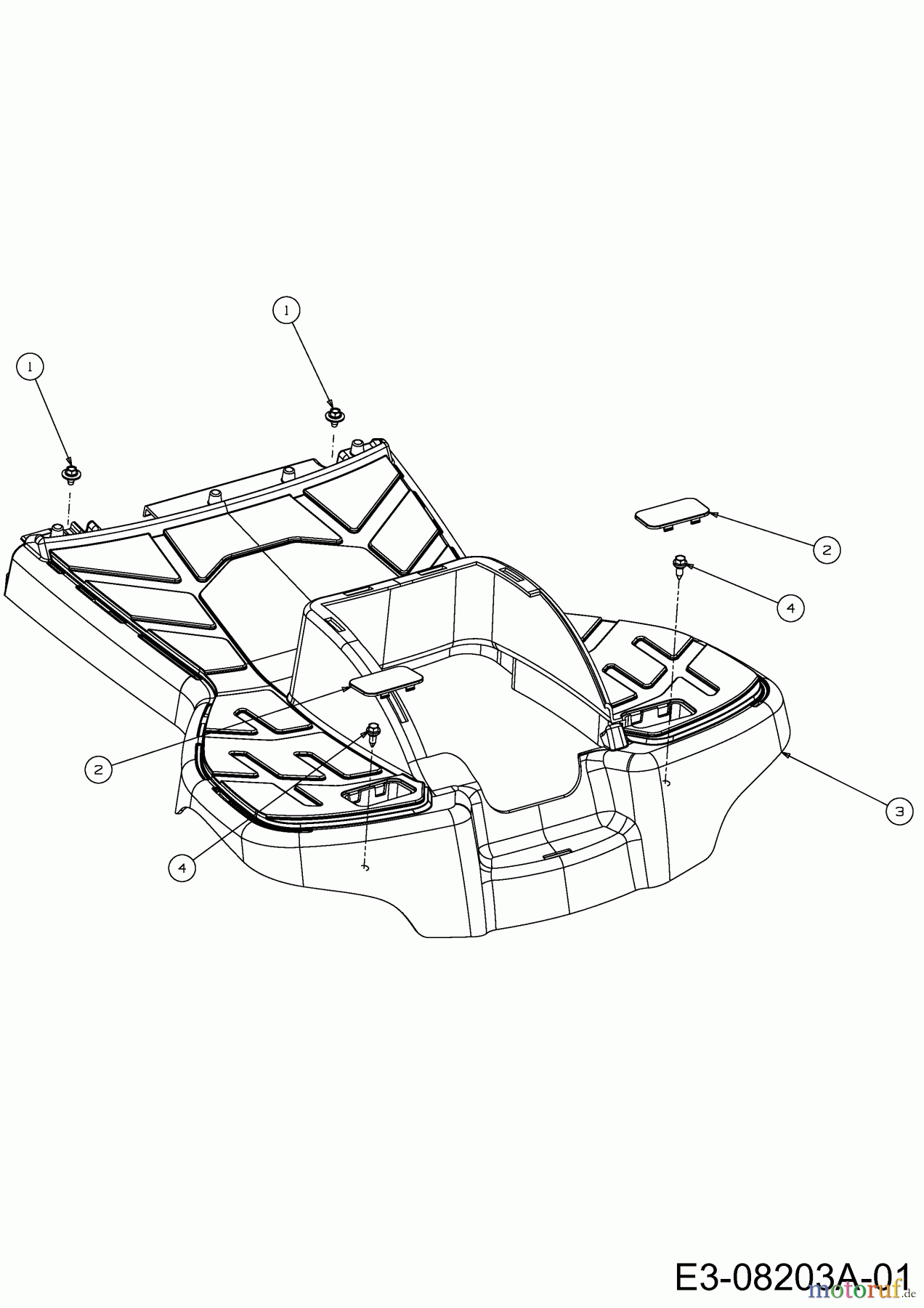 MTD Lawn tractors Minirider 60 RDE 13A326EC600 (2013) Foot plate