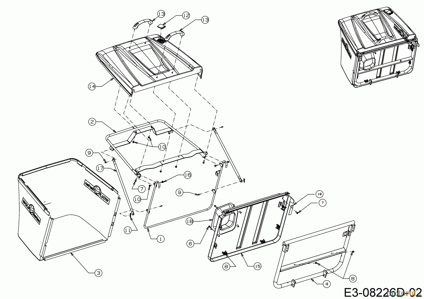  WOLF-Garten Expert Lawn tractors Expert Scooter Pro Hydro 13A221HD650  (2016) Grass catcher