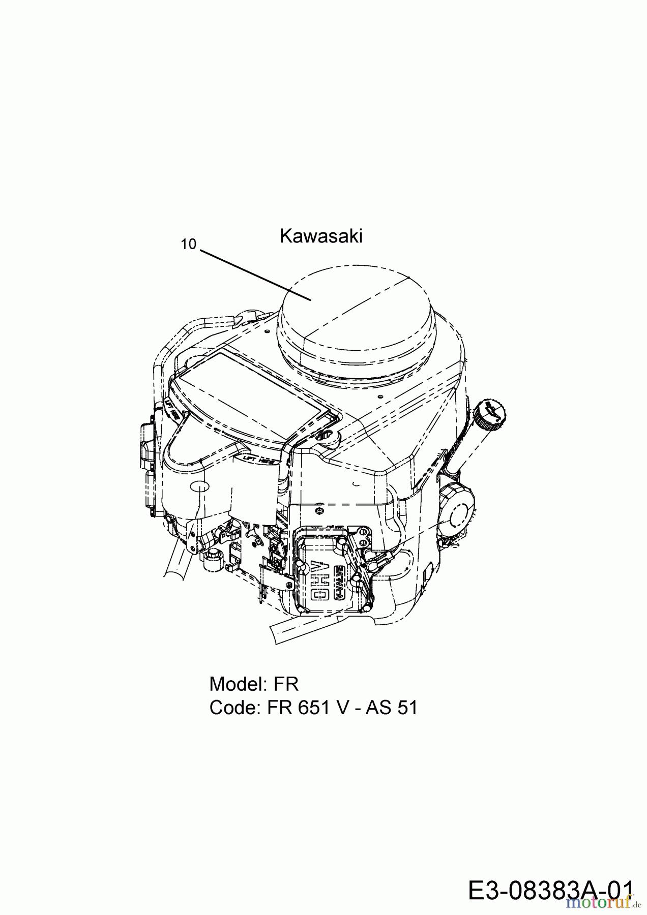  Massey Ferguson Zero Turn MF 50-22 ZT 17BICACP695  (2015) Engine Kawasaki