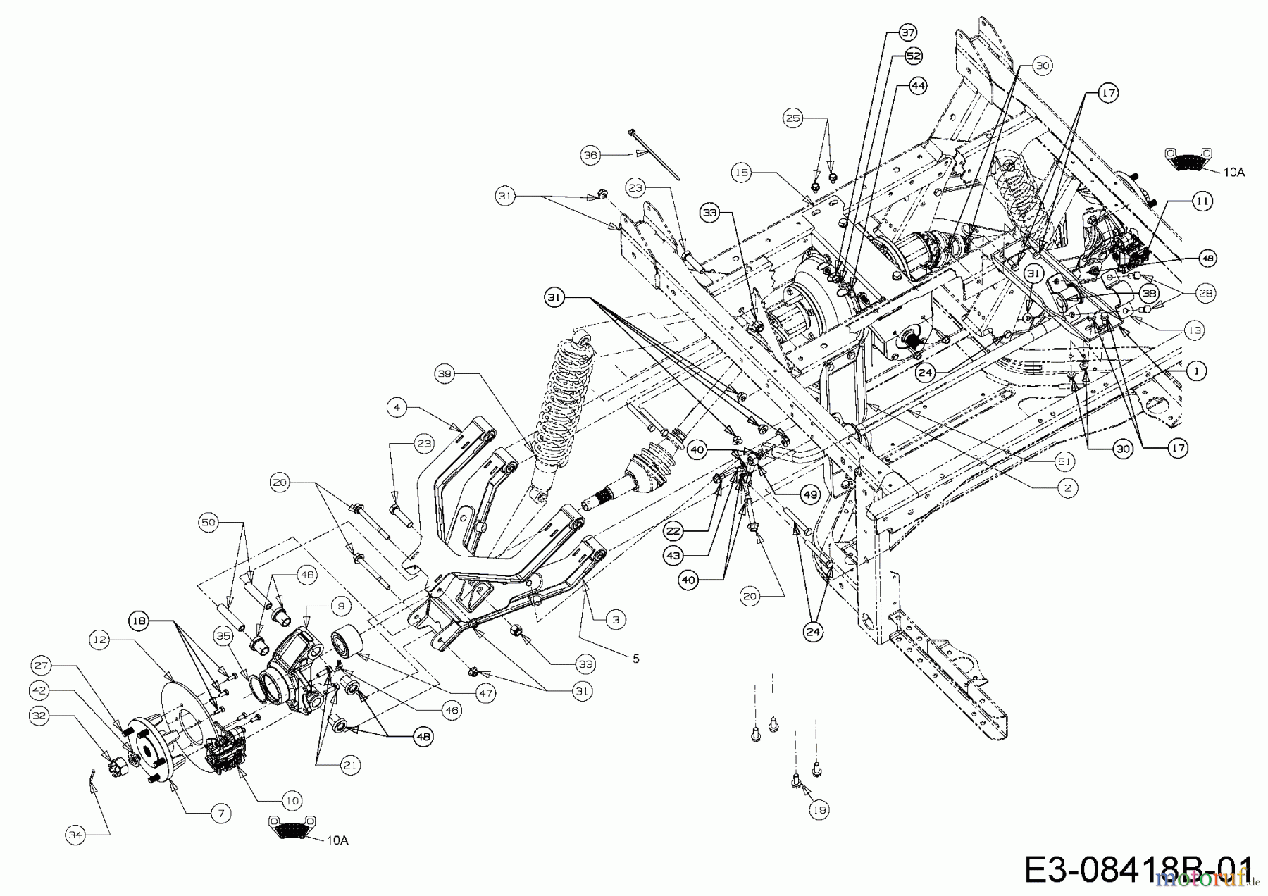  Massey Ferguson Utility Vehicle MF 20 MD 37AK468D695  (2017) Rear axle