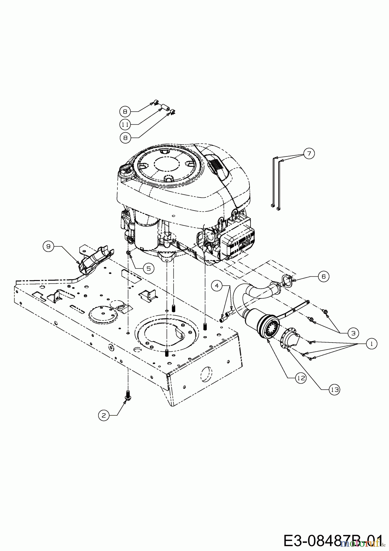  MTD Lawn tractors 638 RL 13A1762F329  (2014) Engine accessories