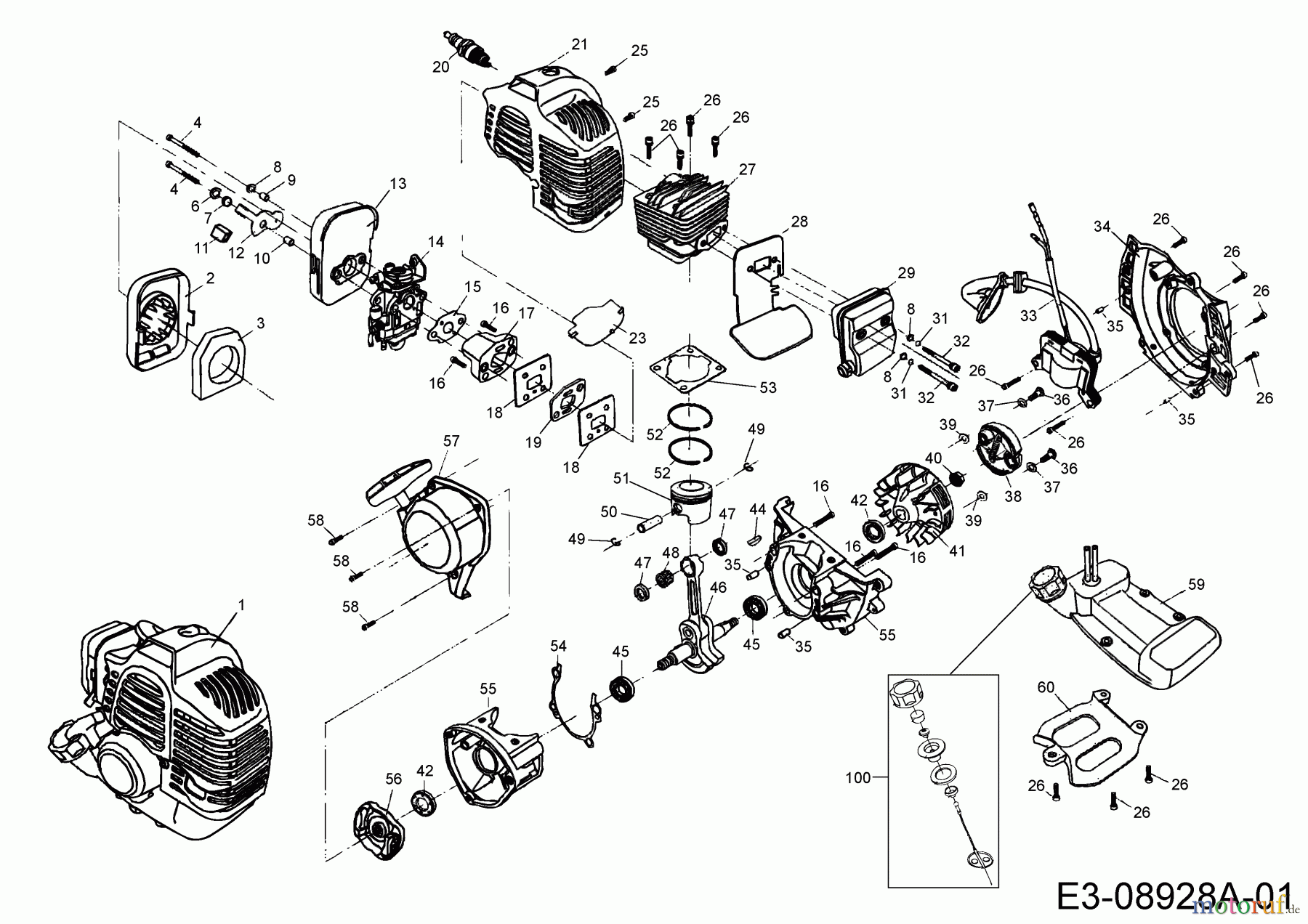 MTD Brush cutter Smart BC 26 41ATG0G-678 (2015) Engine