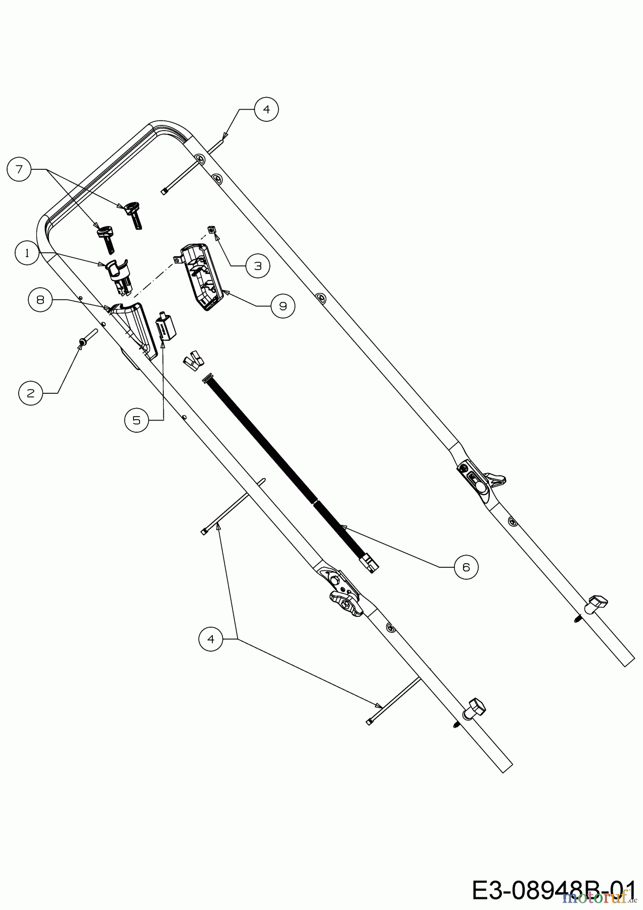 Wolf-Garten Petrol mower self propelled A 460 AVHWIS 12ARTV7E650 (2017) Electric parts