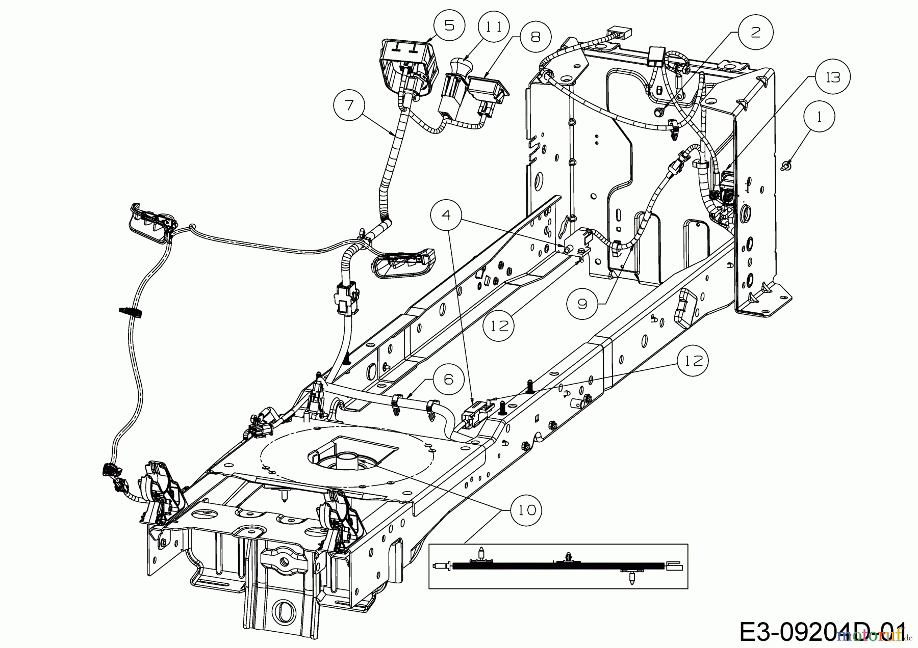 Troy-Bilt Garden tractors Super Bronco GT 54 FAB 14A7A3KA066 (2018) Electric parts