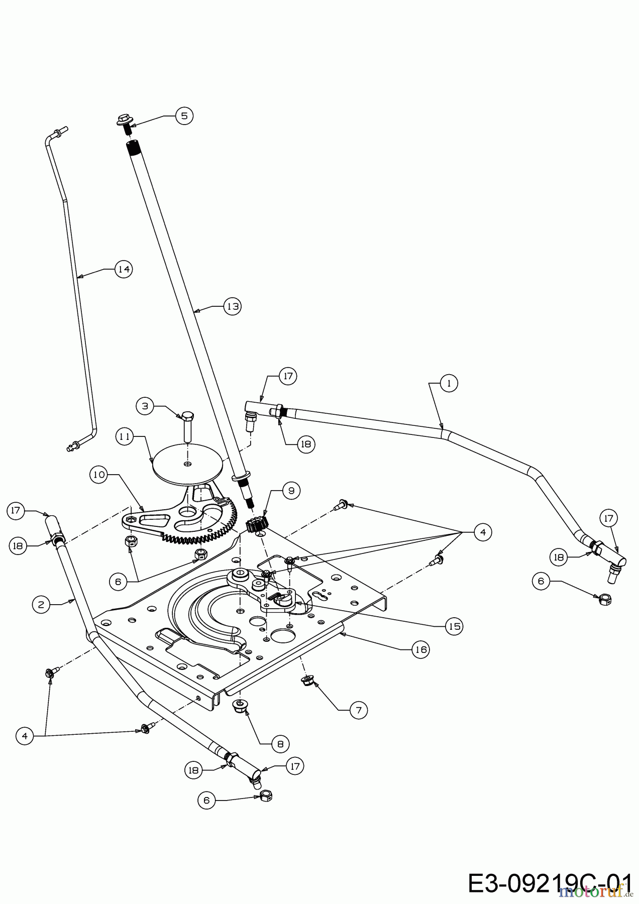  MTD Lawn tractors XT1 547/42 13A8A1ZS306  (2017) Steering