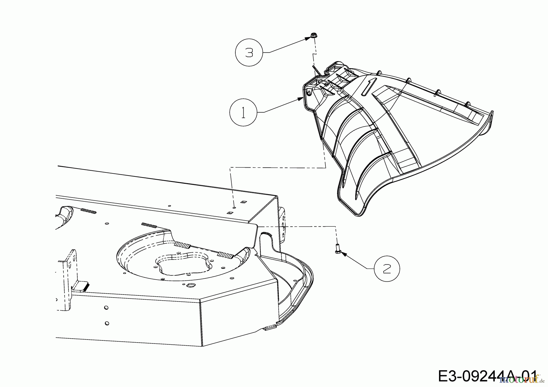 Troy-Bilt Garden tractors Super Bronco GT 54 FAB 14A7A3KA066 (2018) Deflector