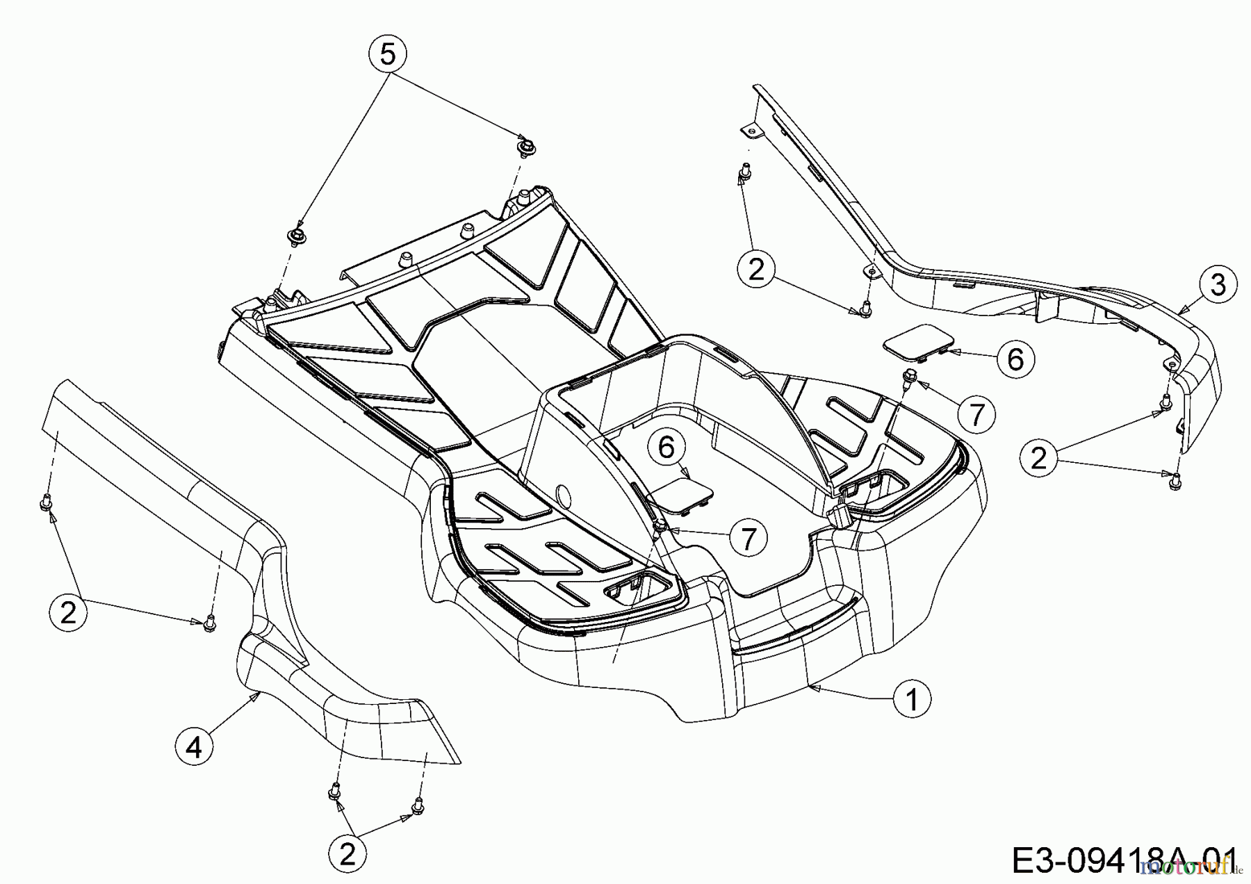  Cub Cadet Lawn tractors CC 114 HA 13A221HD603  (2016) Foot plate