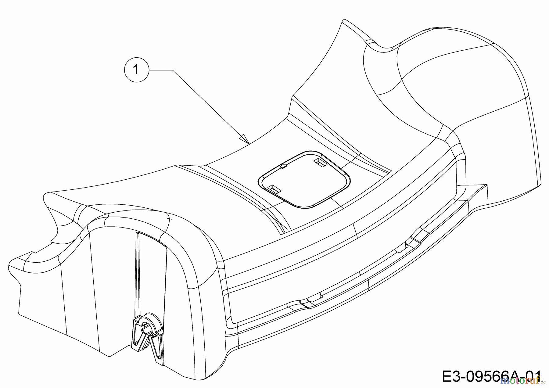  Wolf-Garten Petrol mower self propelled ST 5300 AHW 12B-PRJ6650  (2017) Cover front axle