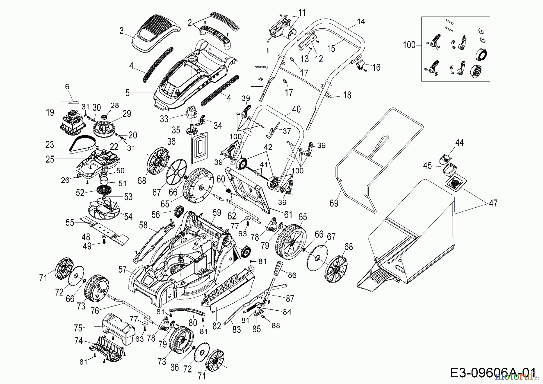  Wolf-Garten Electric mower A 340 E 18AKEJS2C50  (2016) Basic machine