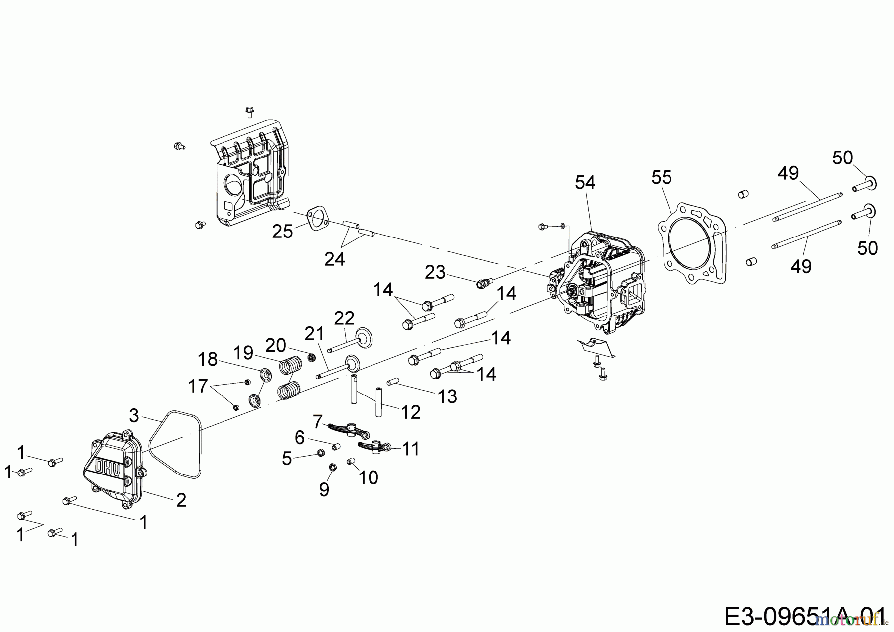 MTD-Engines MTD vertical 8 X 90 ZU 752Z8X90ZU (2016) Cylinder head