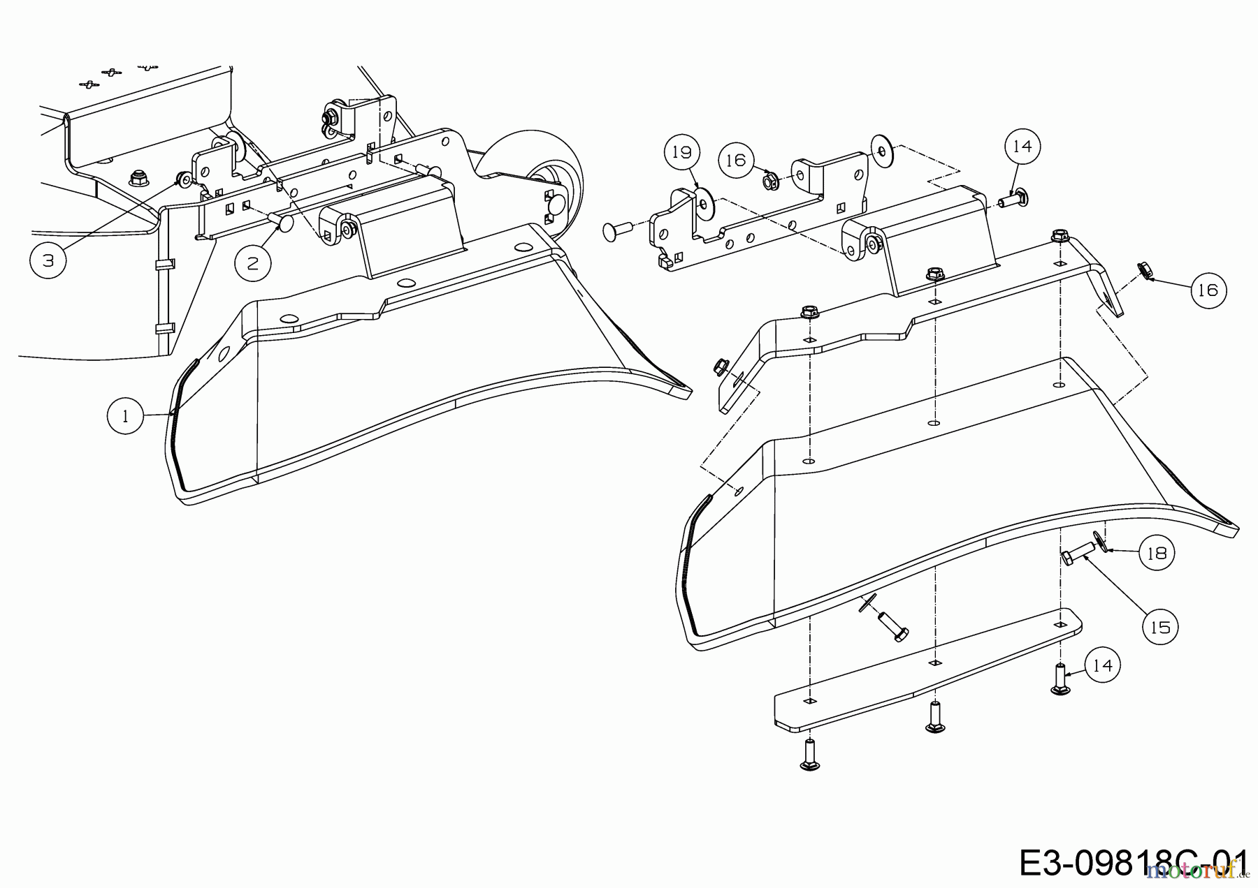 Cub Cadet Zero Turn Z1 137 53BWEFJA603 (2018) Deflector