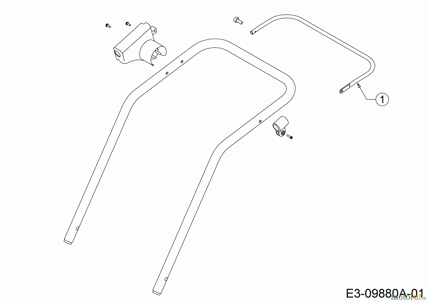 Wolf-Garten Electric mower Blue Power 37 E 18BWG1Y1C50 (2017) Shift lever for switch