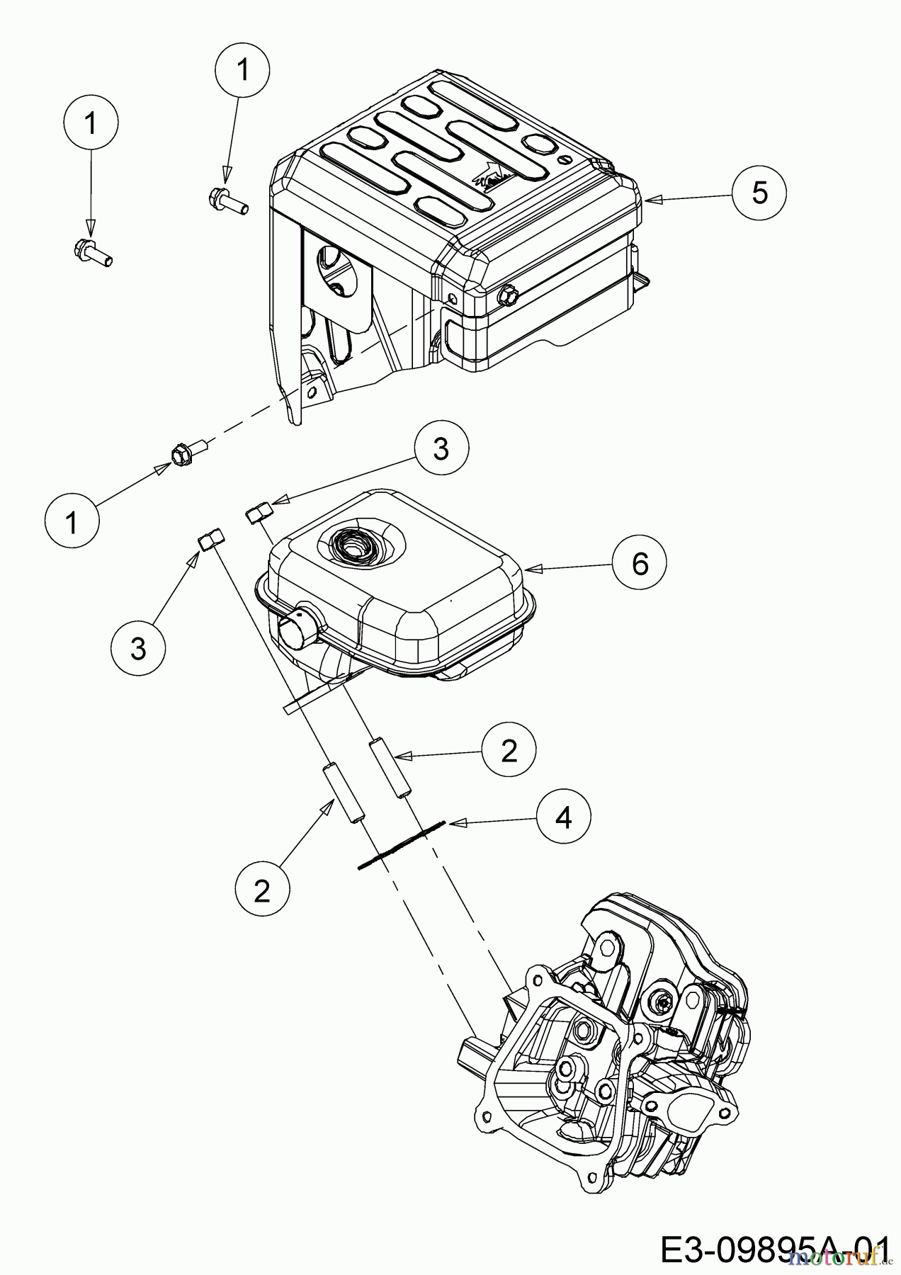 MTD-Engines Horizontal 670-WH 752Z670-WH (2018) Muffler