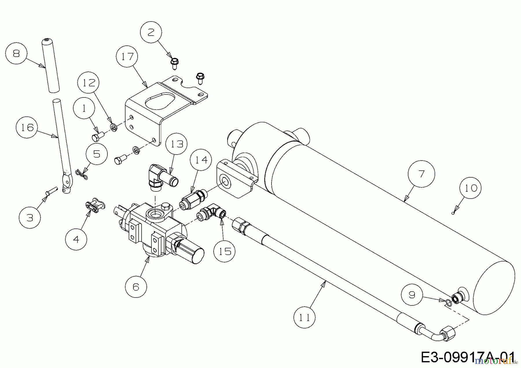 Cub Cadet Log splitter LS 27 24BG5HM5710 (2013) Cylinder hydraulic