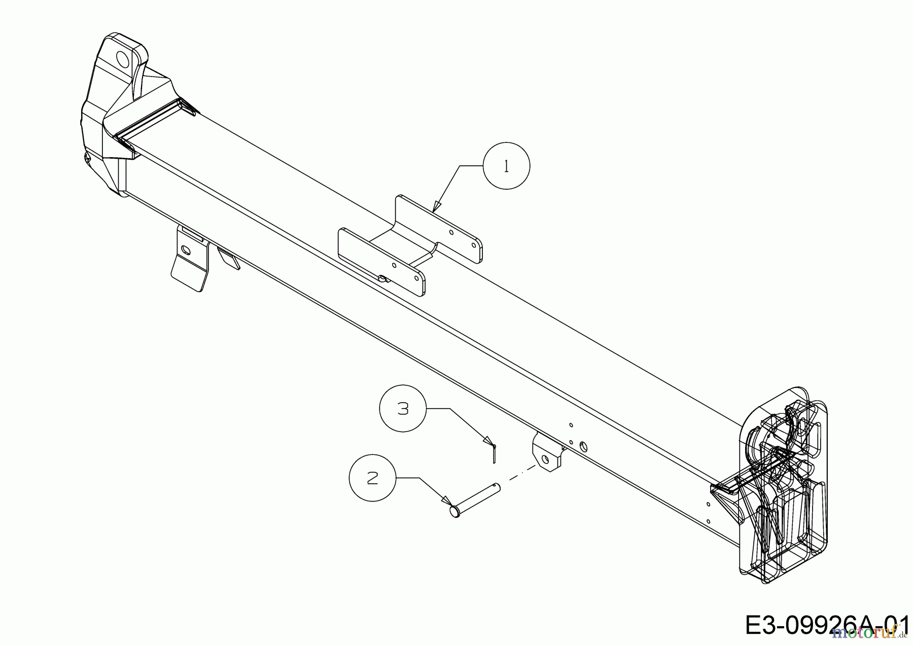  Troy-Bilt Log splitter TB 33 LS 24BL59M5766  (2015) Beam assy.