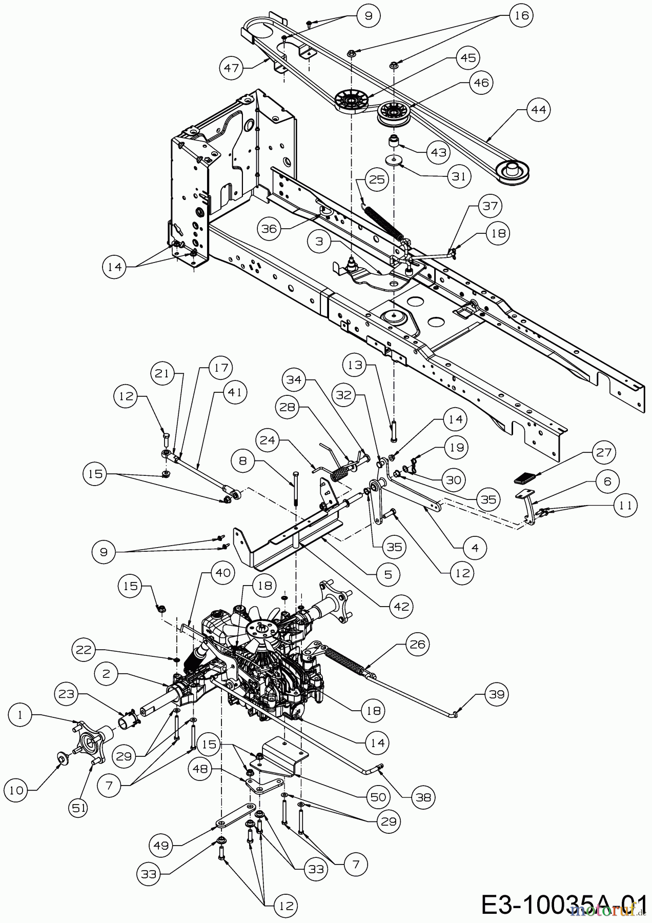  Cub Cadet Garden tractors XT 3 QS 127 14AIA5CQ603  (2017) Drive system