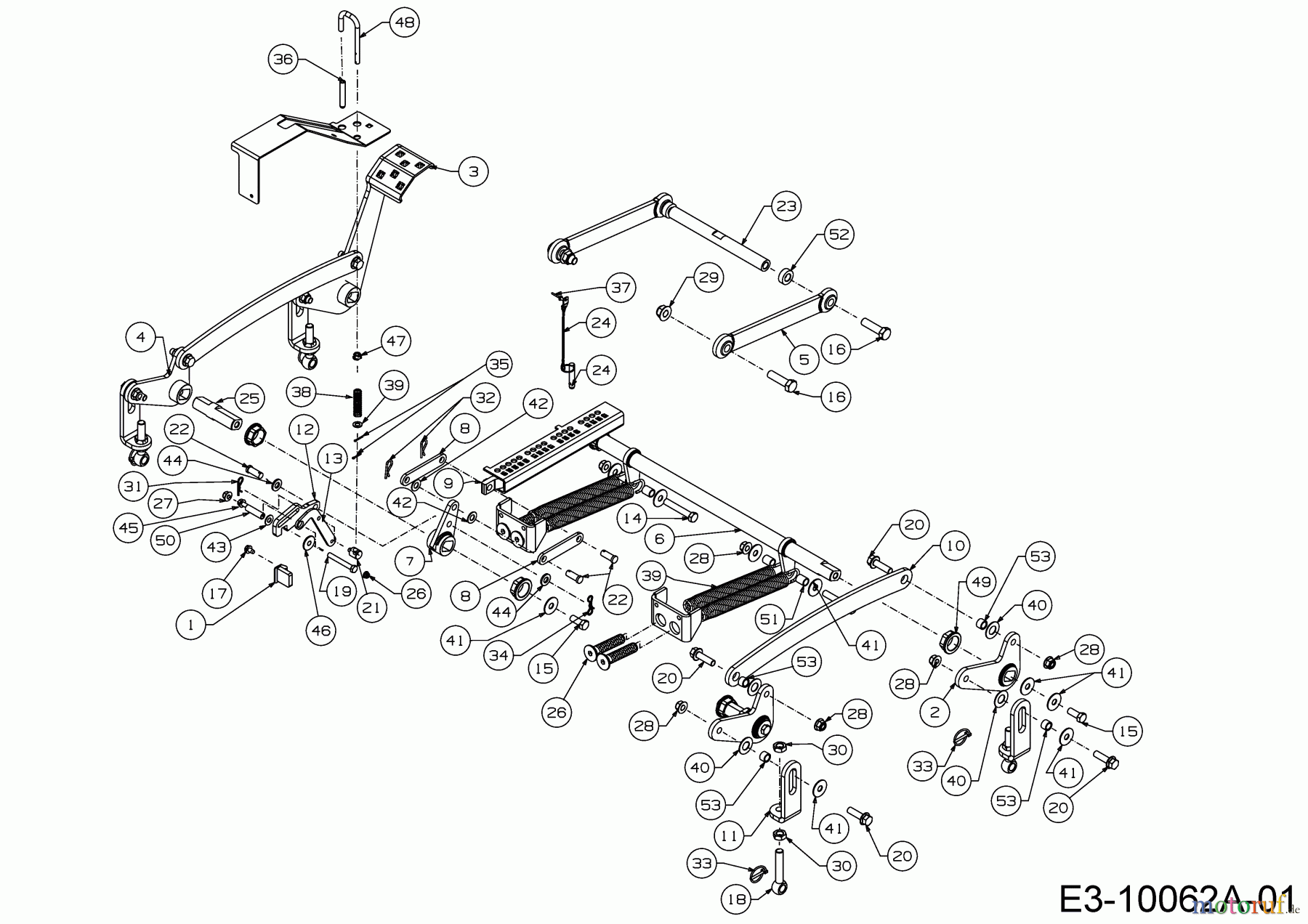 Cub Cadet Zero Turn Z 5 Pro Series 60 53RIHJUV603 (2017) Deck lift