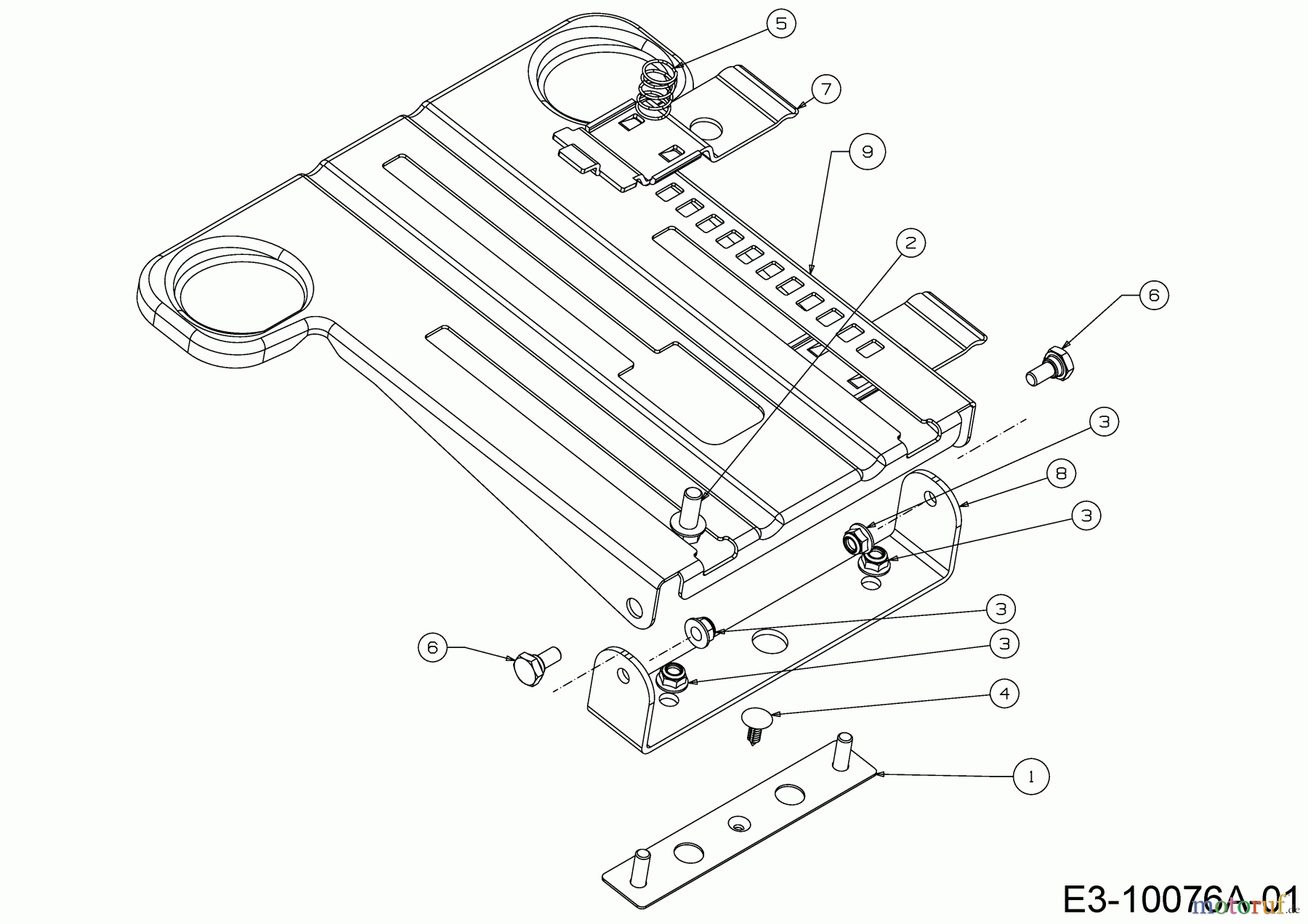  WOLF-Garten Expert Lawn tractors 106.185 H 13BLA1VR650  (2018) Seat bracket