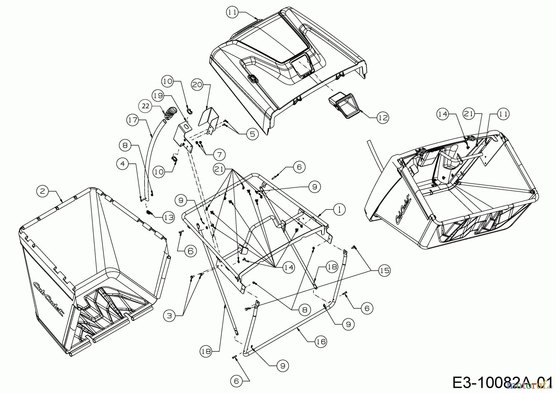  Cub Cadet Lawn tractors XT 1 OR 106 13A8A1CR603 (2017) Grass catcher