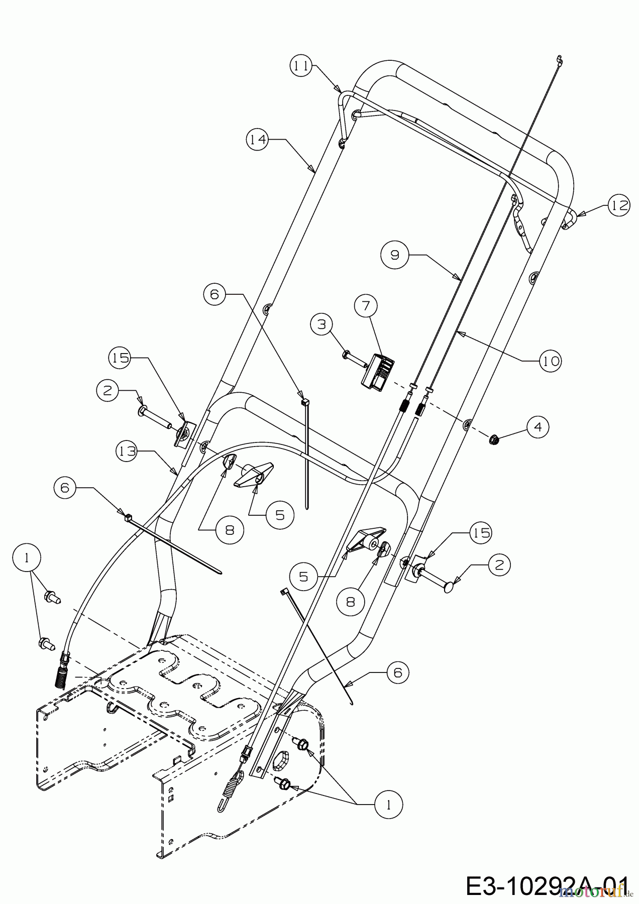  Wolf-Garten Snow throwers SF 56 31A-32AD650  (2018) Handle