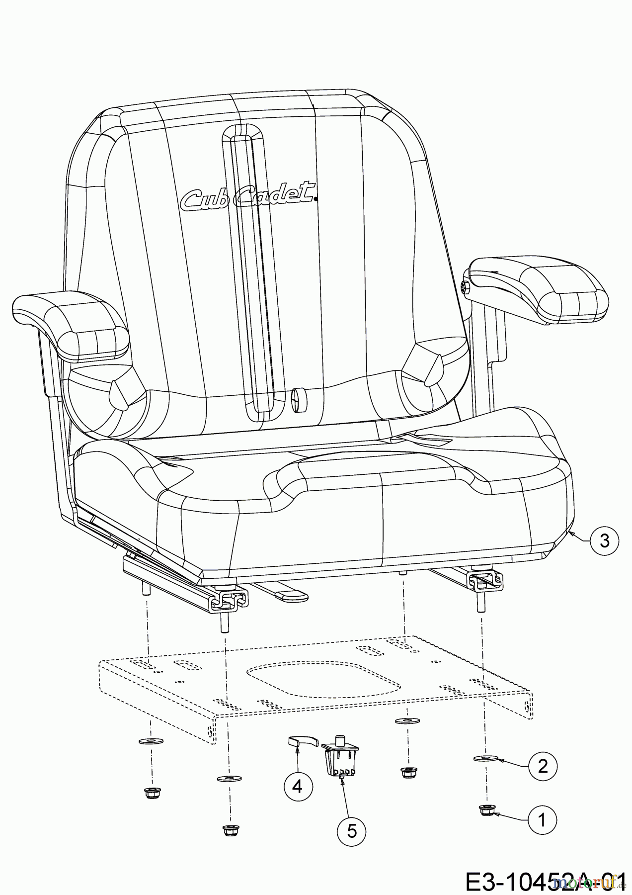  Cub Cadet Zero Turn XZ1 137 17CICACW603  (2018) Seat