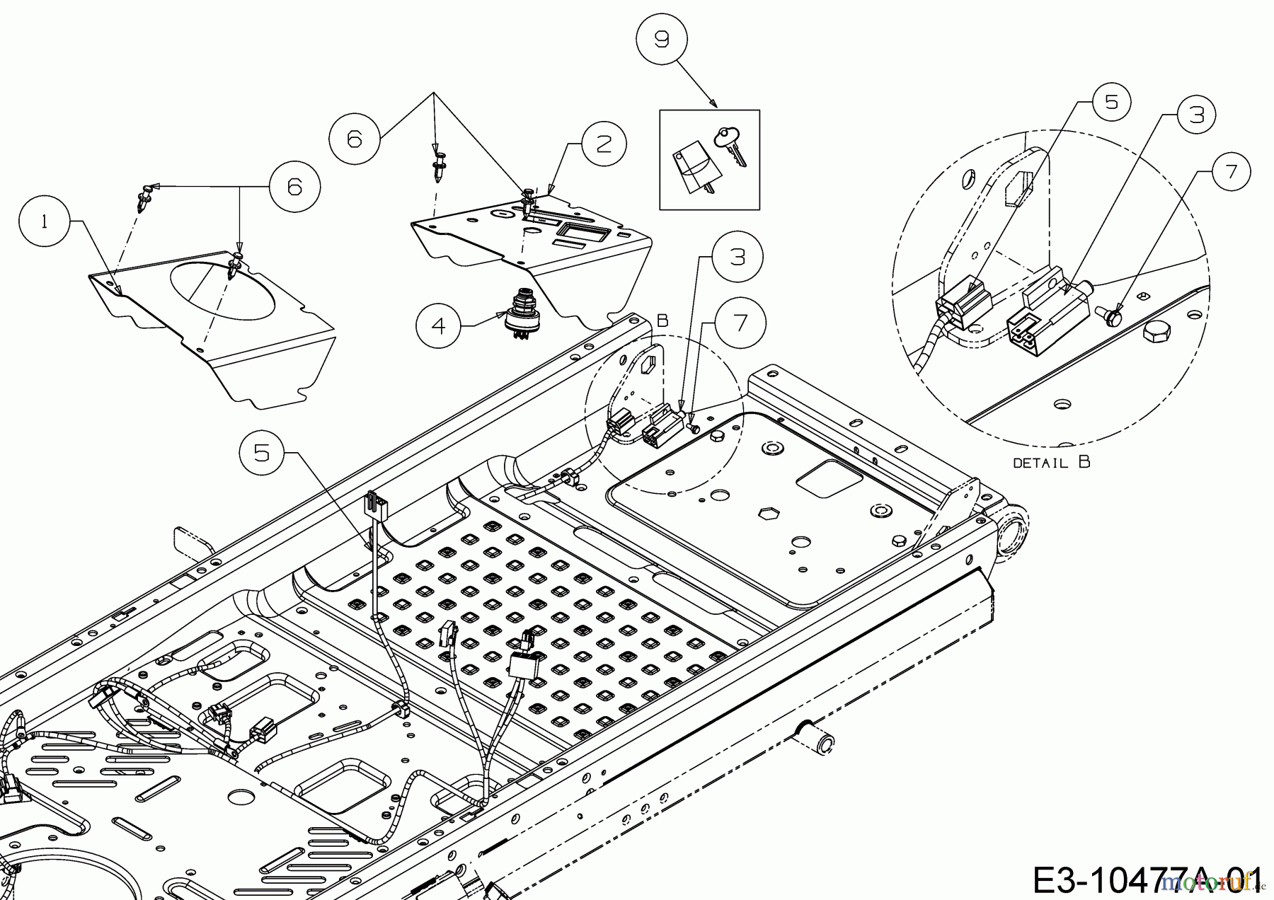  Cub Cadet Zero Turn Pro Z 100-54 53AWEFJA330  (2018) Electric parts