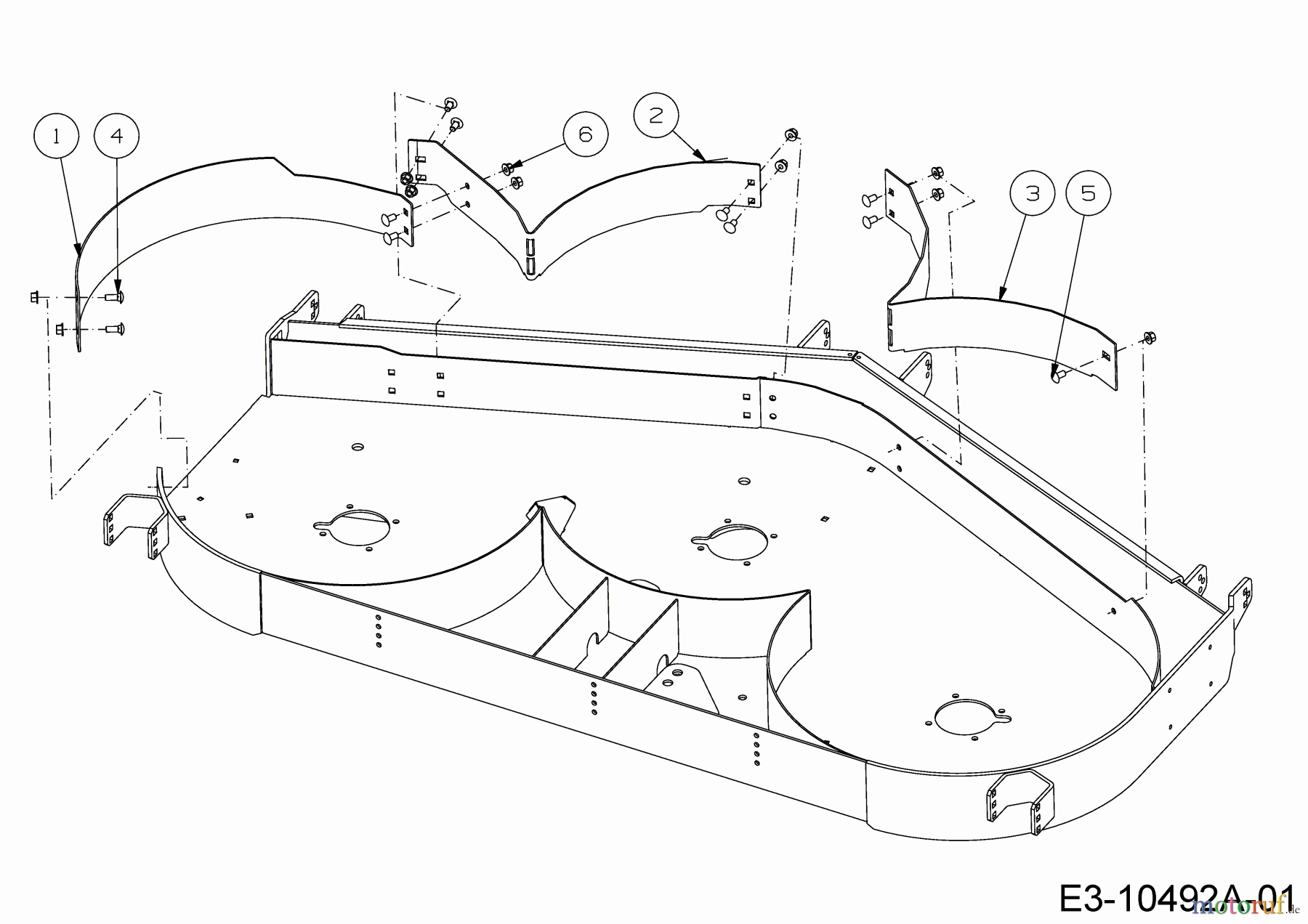  Cub Cadet Zero Turn Z7 183 53AIHKUY603  (2018) Baffles mowing deck