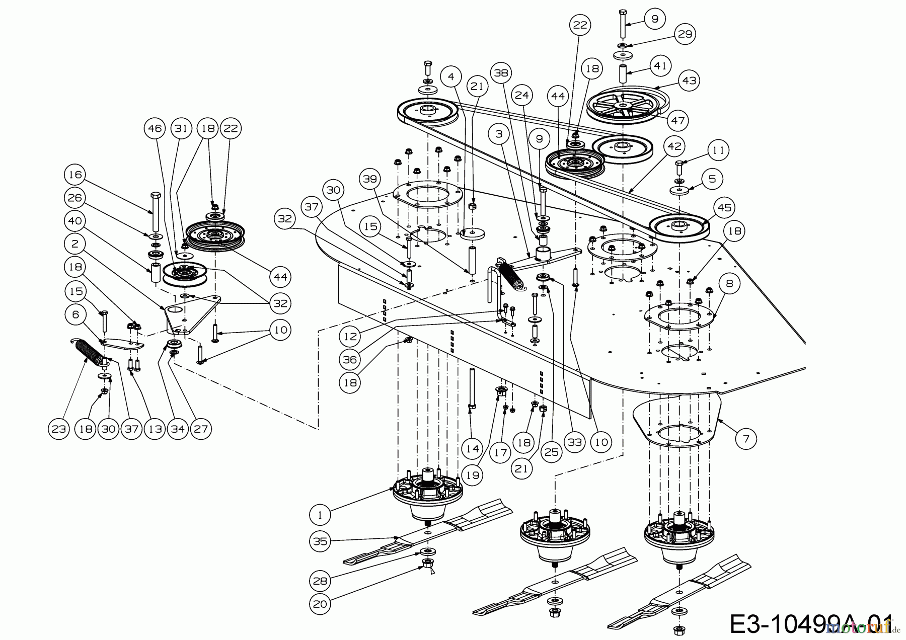  Cub Cadet Zero Turn Z7 183 53AIHKUY603  (2018) Mowing deck Y (72