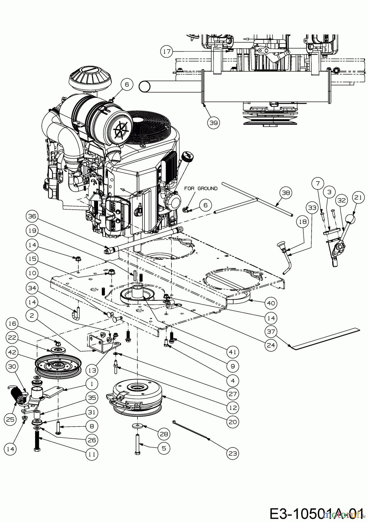 Cub Cadet Zero Turn Z7 183 53AIHKUY603 (2018) Choke- and throttle control, Electric clutch, Engine accessories