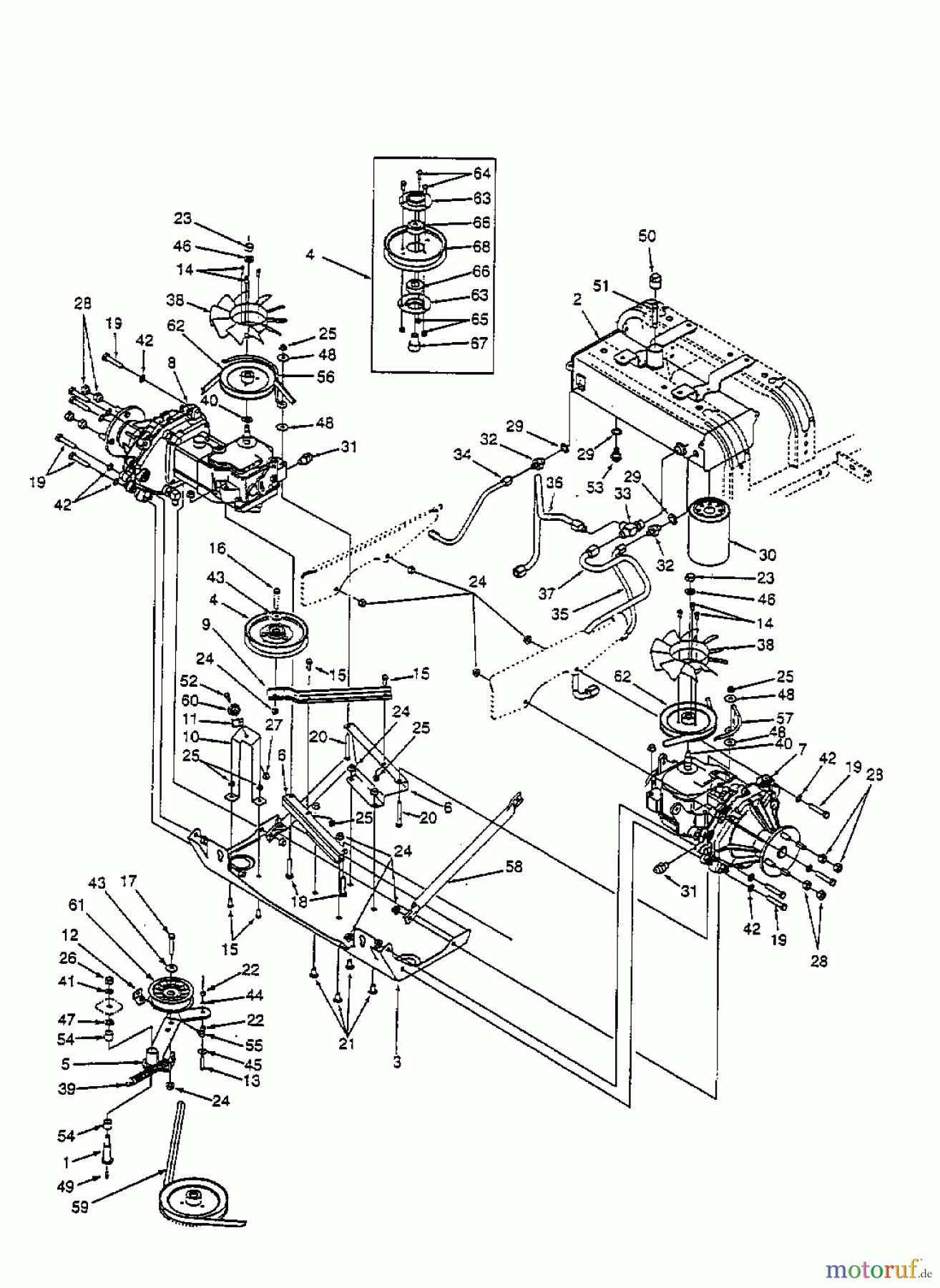  Cub Cadet Zero Turn Z 54 53CA1B6K603  (2000) Drive system