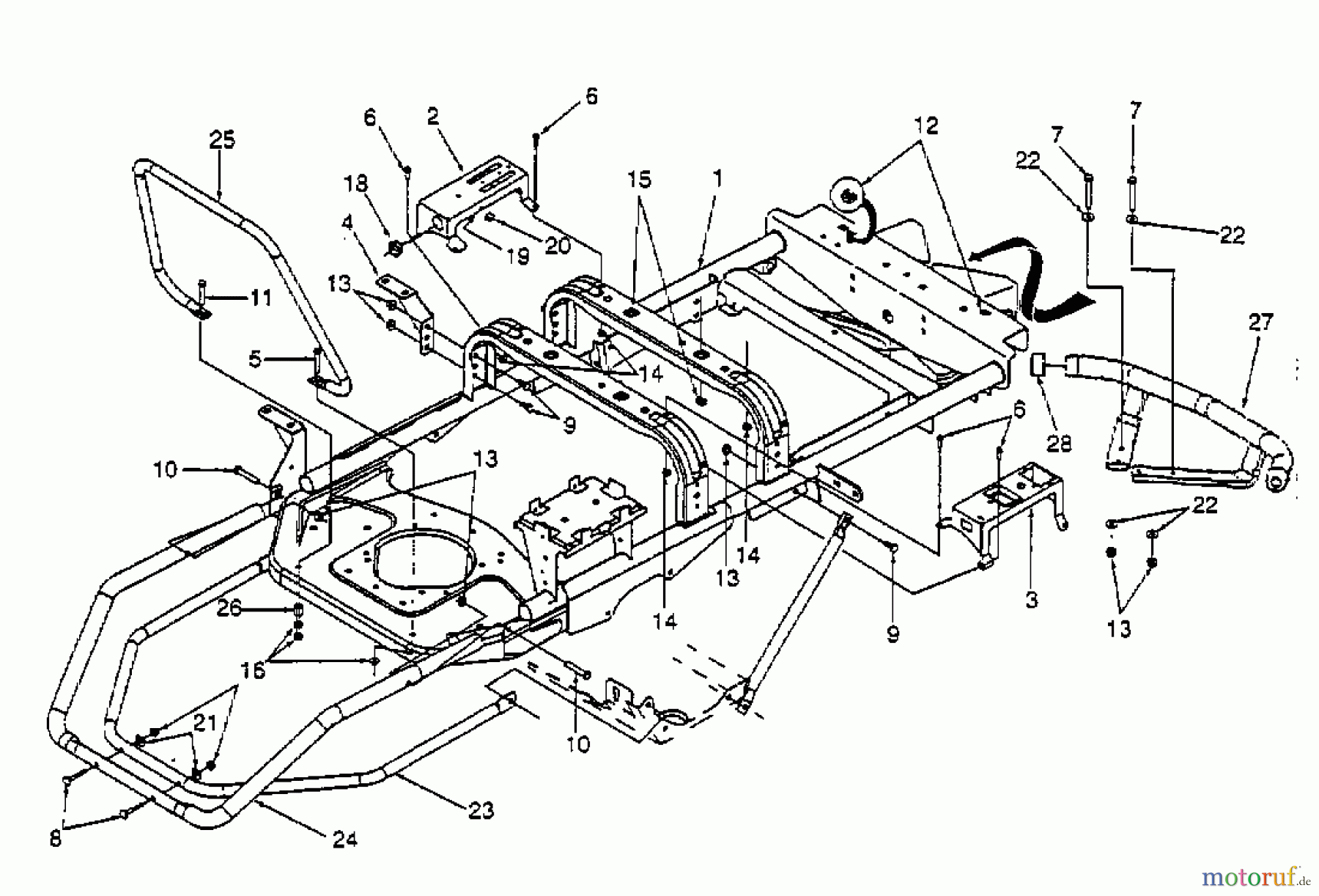 Cub Cadet Zero Turn Z 54 53CA1B6K603 (2000) Frame