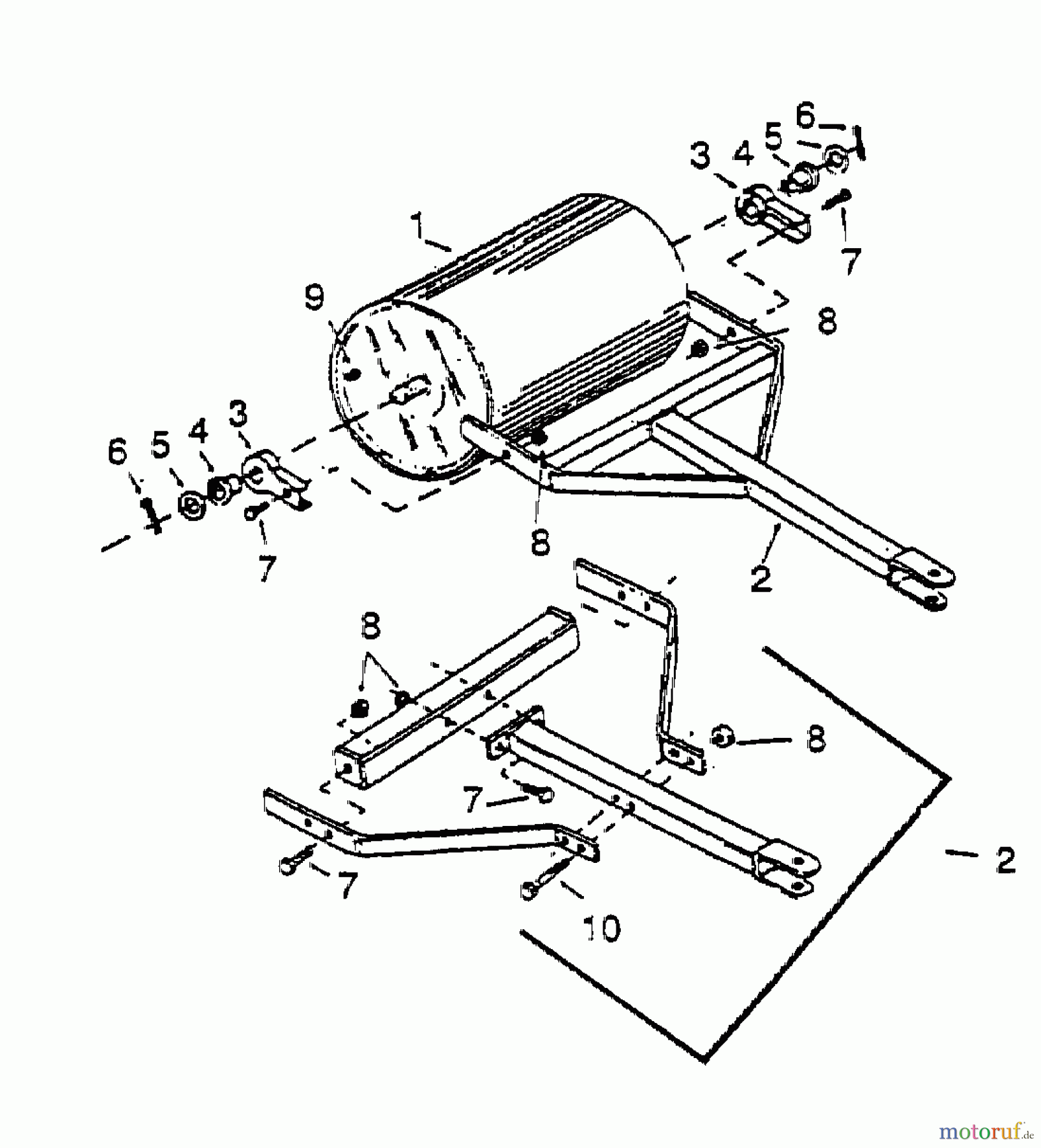  MTD Accessories Accessories garden and lawn tractors Roller 45-0179  (190-484-000) 190-484-000  (2001) Basic machine