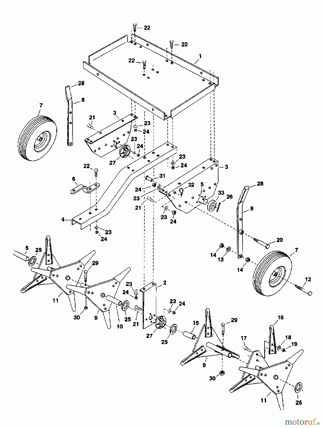 MTD Accessories Accessories garden and lawn tractors Groomer 45-01664 (190-901-000) 190-901-000 (2000) Basic machine