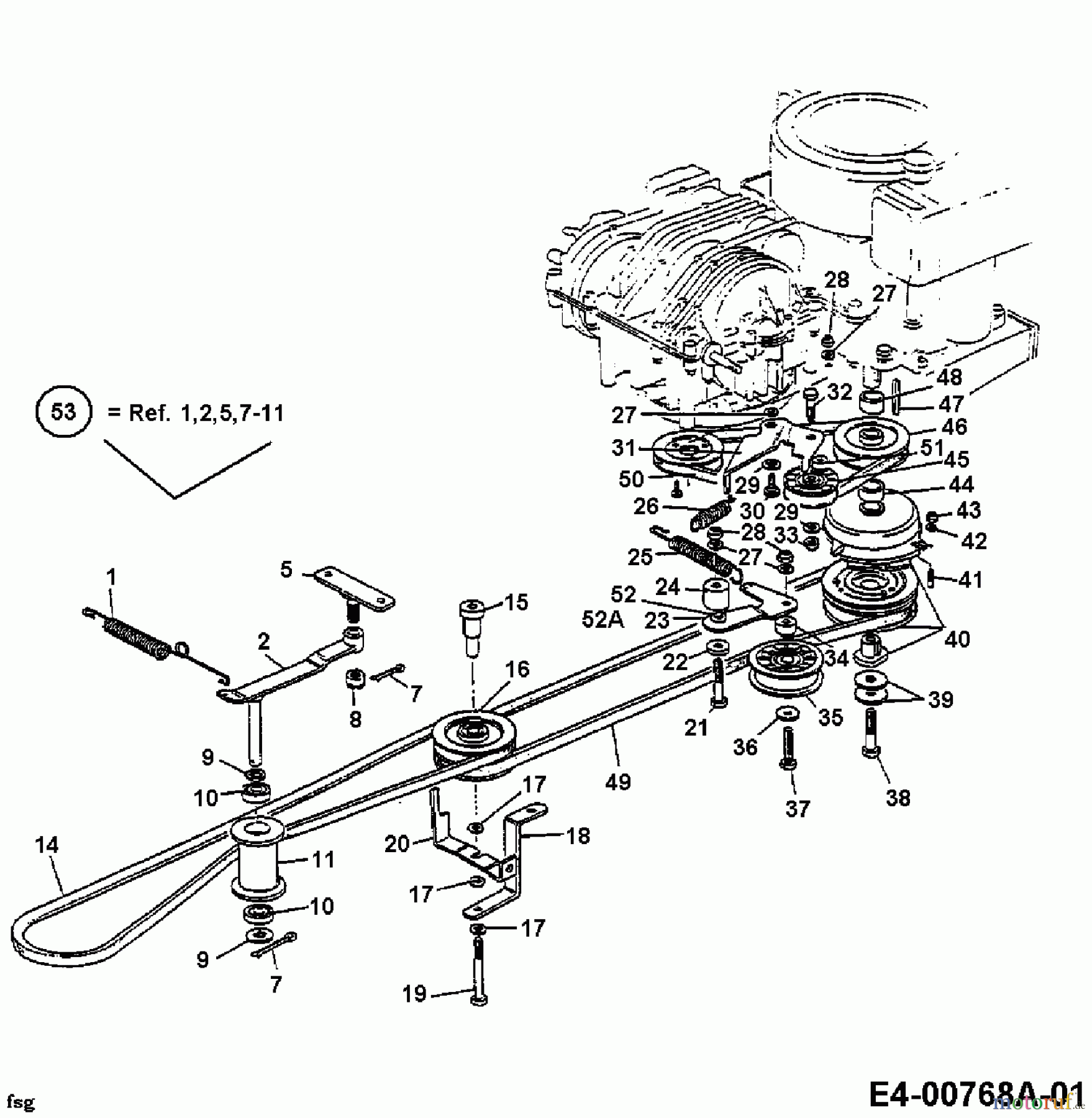Yard-Man Lawn tractors FH 125 13A-526-643 (2000) Cutting drive