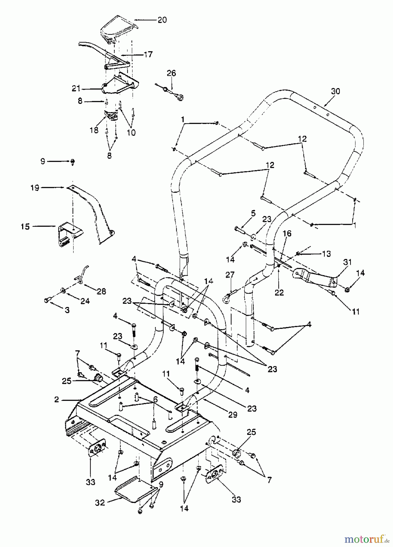  Gutbrod Leaf blower, Blower vac 202 24A-202B604  (2000) Handle