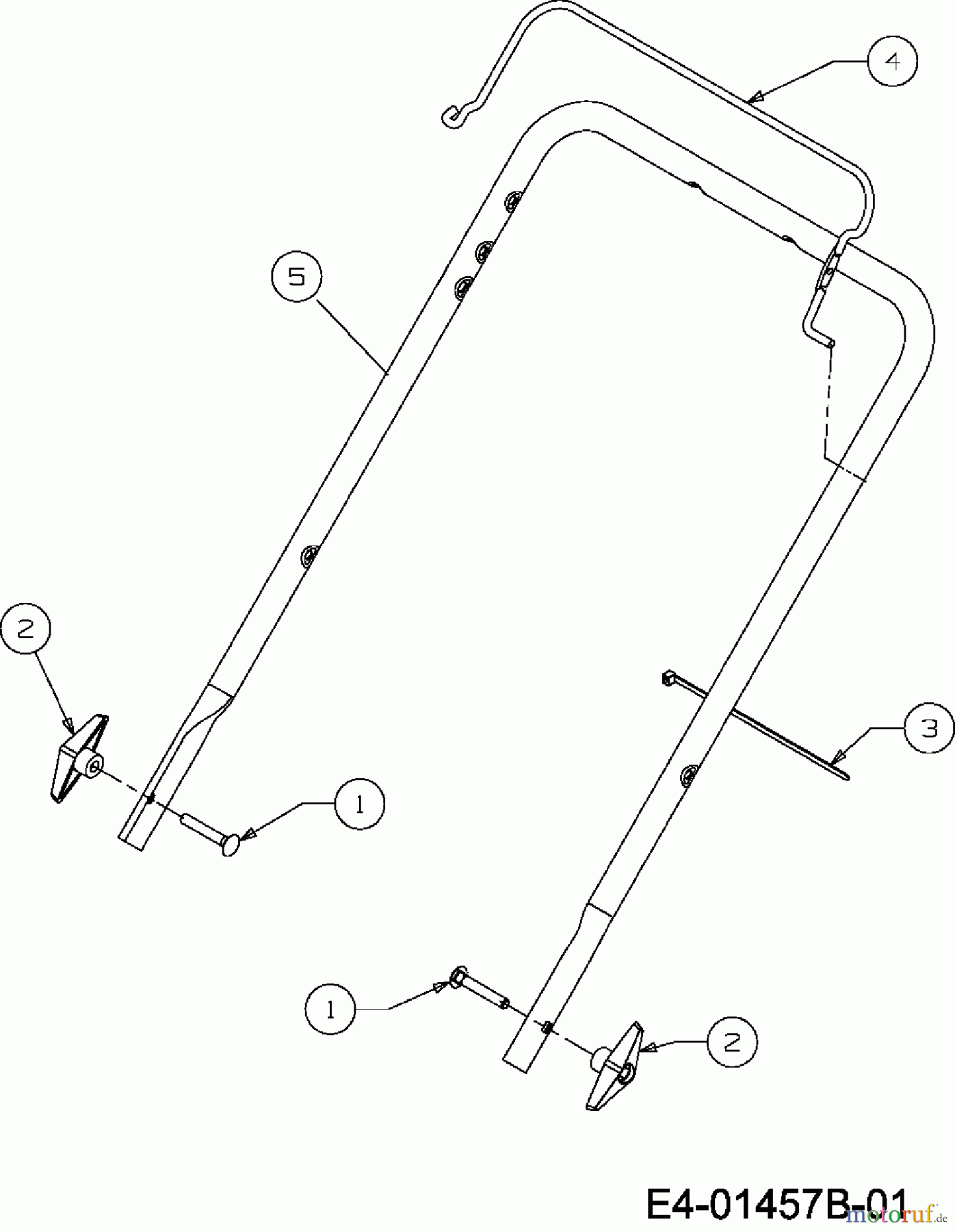  MTD Snow throwers M 53 31A-2M1A700  (2011) Upper handle