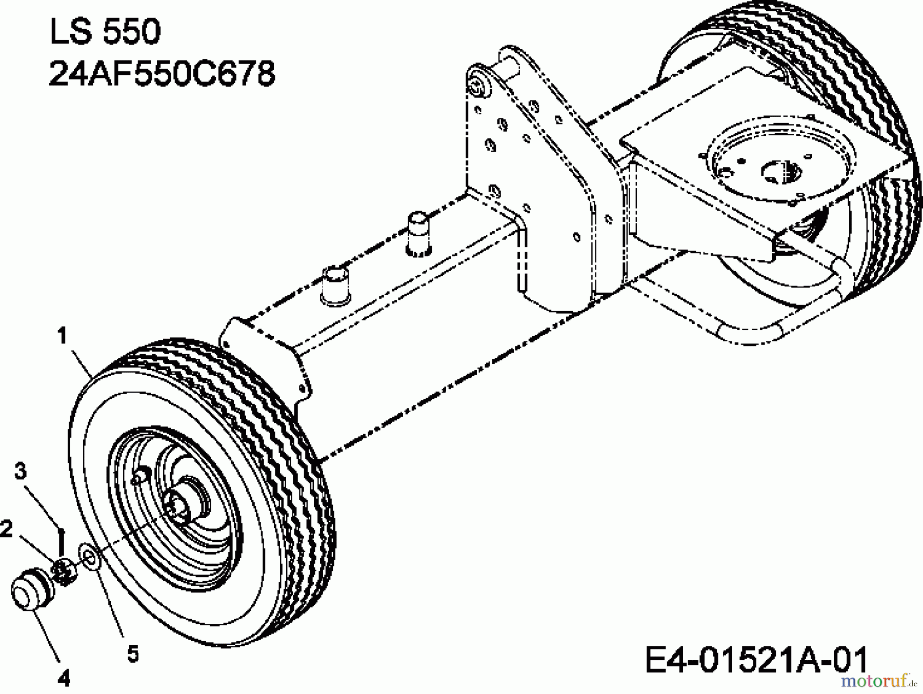 MTD Log splitter LS 550 24AF550C678 (2007) Wheels