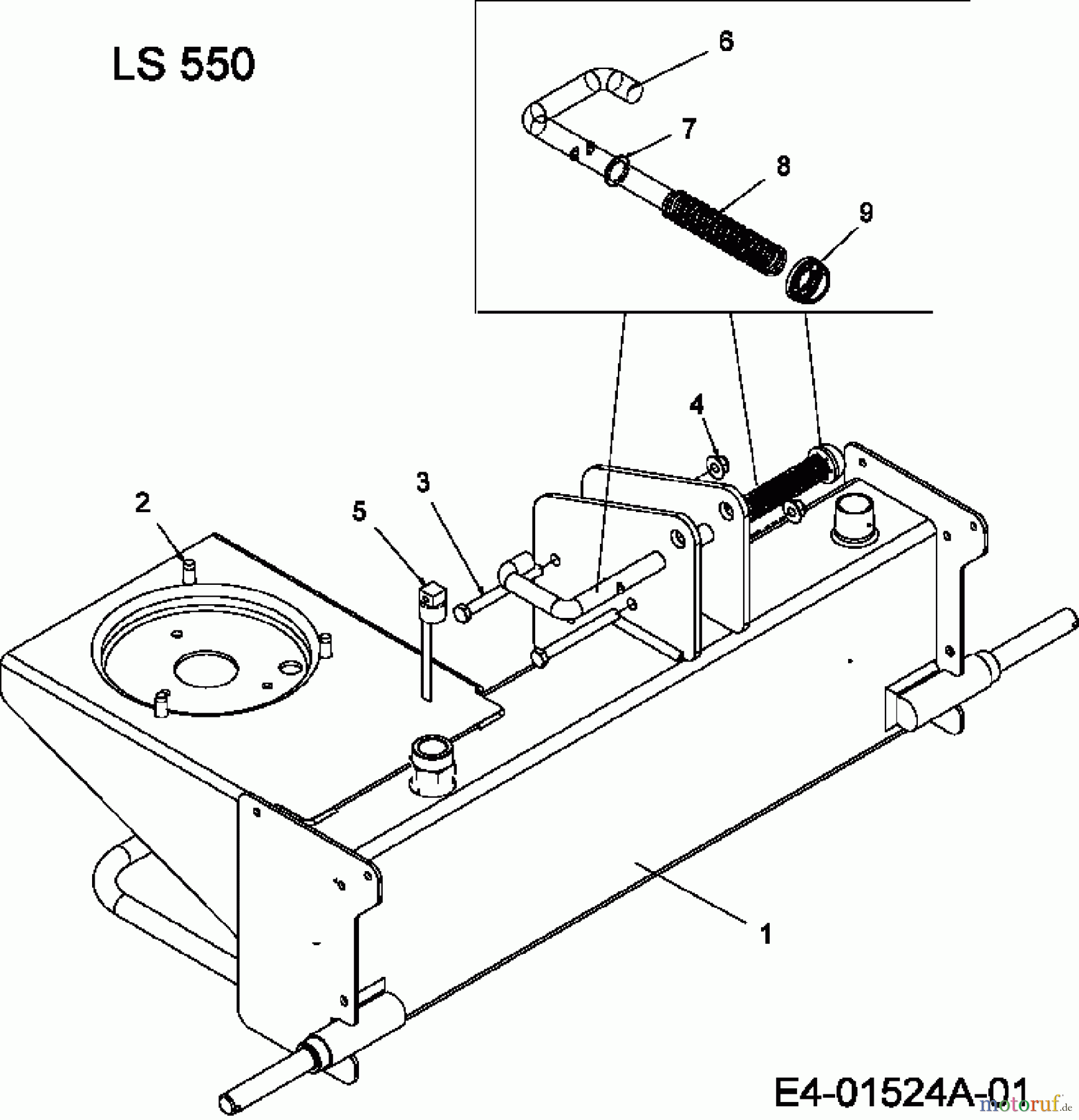  MTD Log splitter LS 550 24AF550C678  (2009) Fuel tank