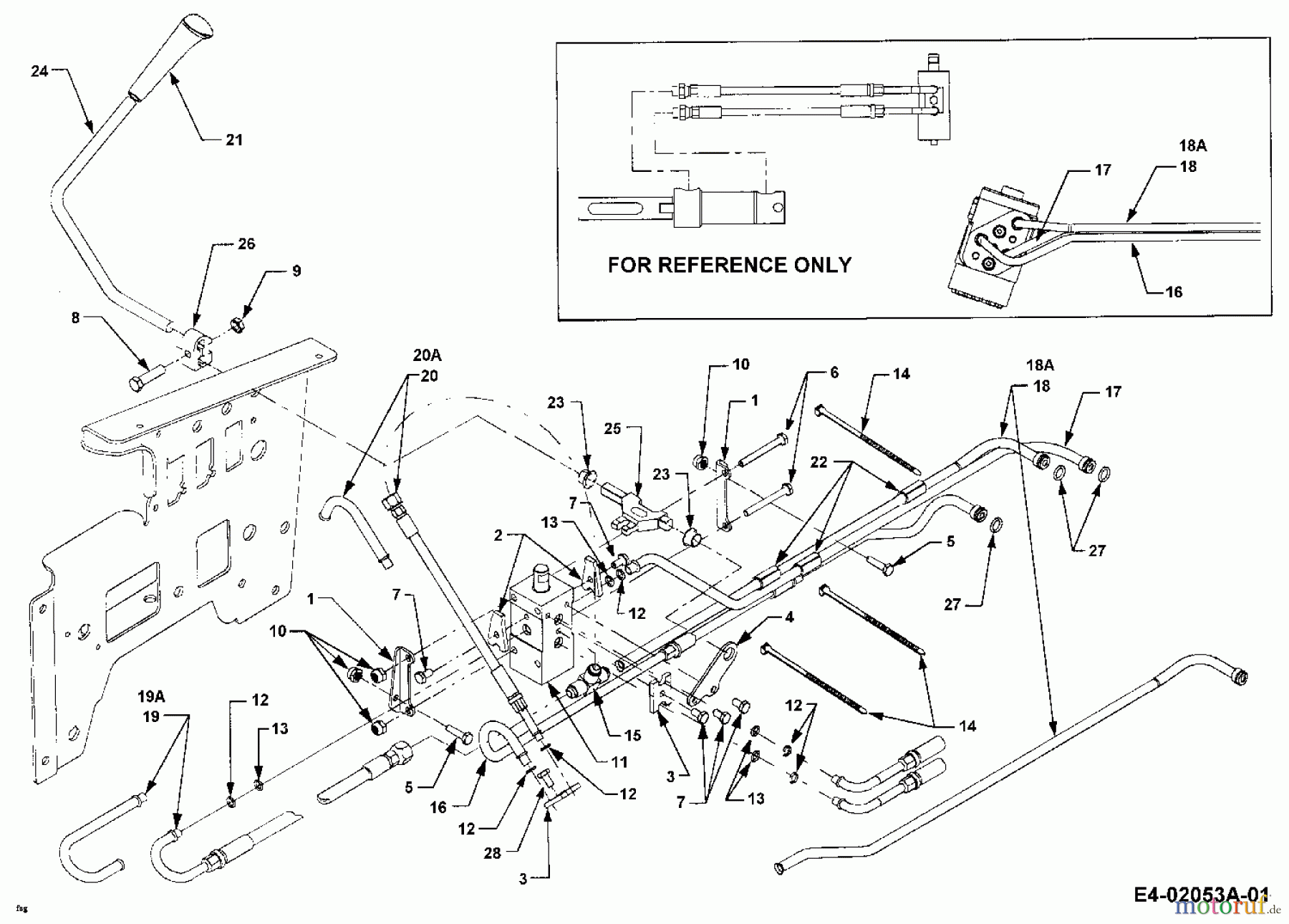  Cub Cadet Garden tractors HDS 3185 14A-665-603  (1999) Hydraulics