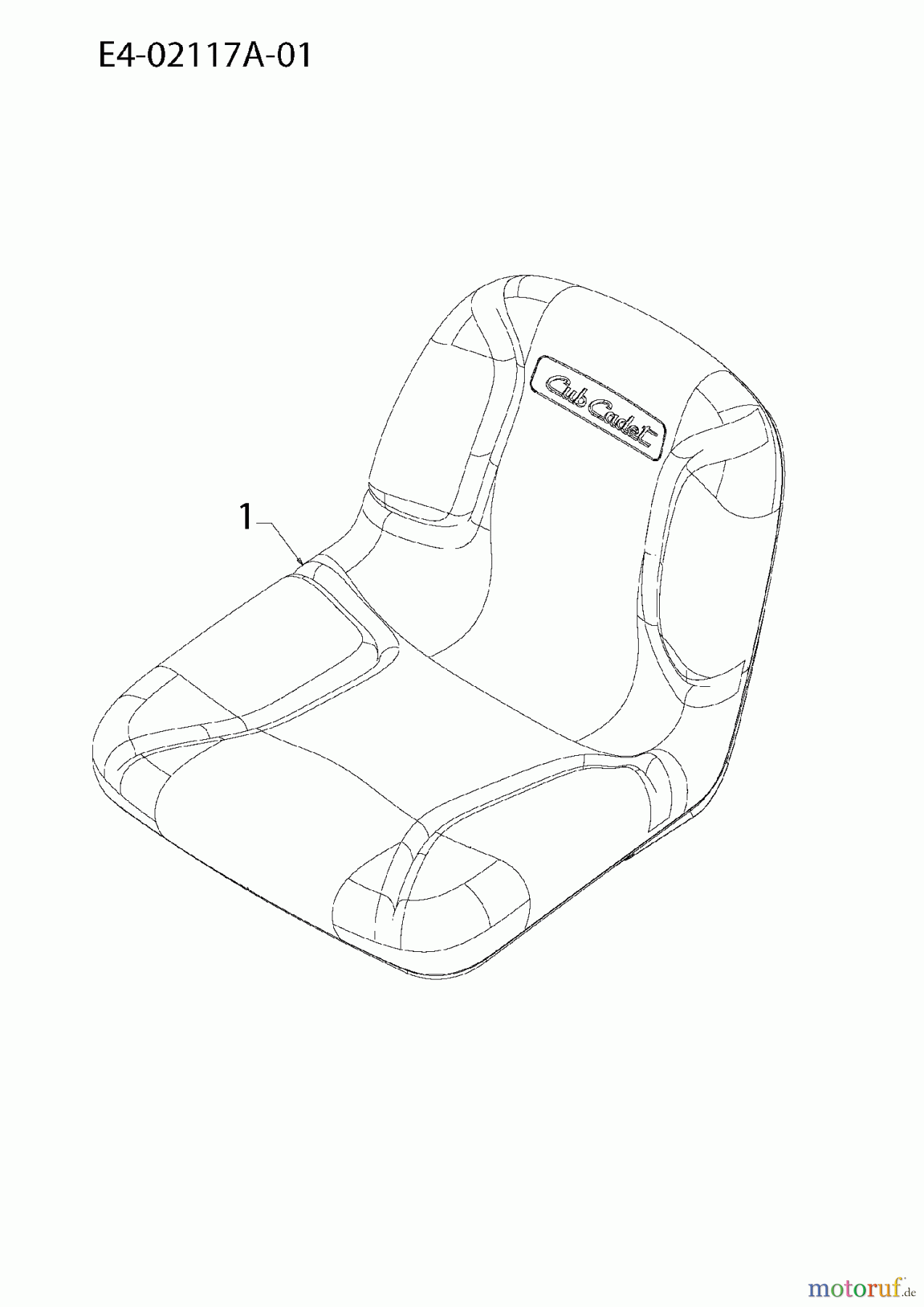  Cub Cadet Garden tractors GT 1223 14AB13CP603  (2007) Seat