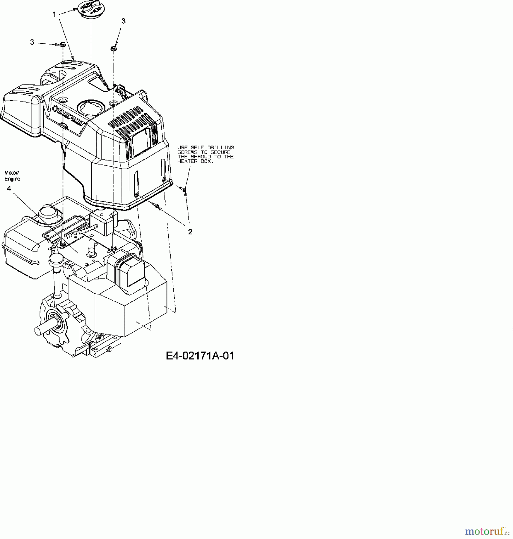 MTD Snow throwers E 740 F 31AE7S75711R (2007) Engine