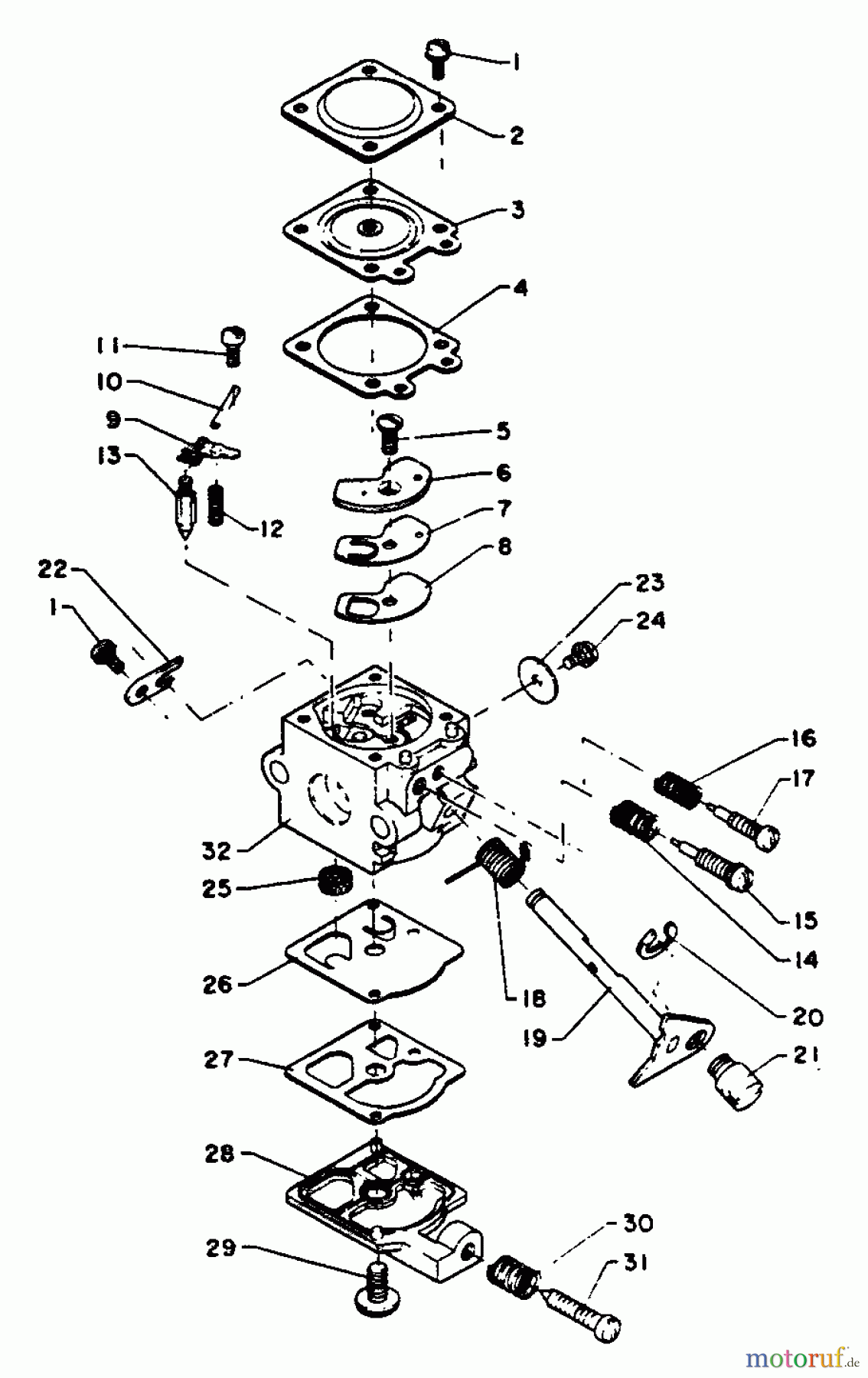 Echo Trimmer, Faden / Bürste GT-140B - Echo String Trimmer Carburetor