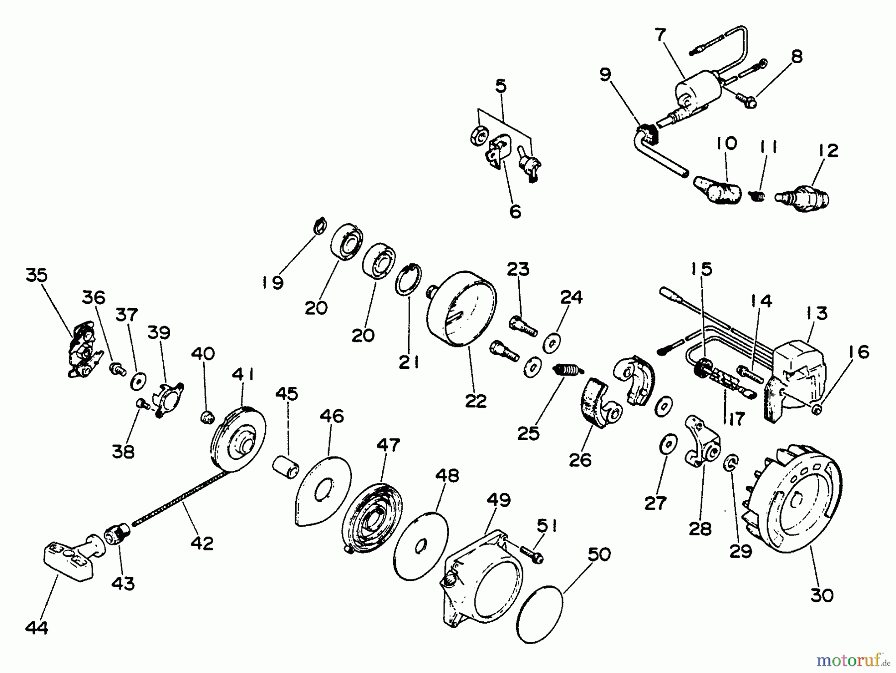  Echo Trimmer, Faden / Bürste SRM-300AE - Echo String Trimmer Starter, Ignition, Clutch, Stop Switch