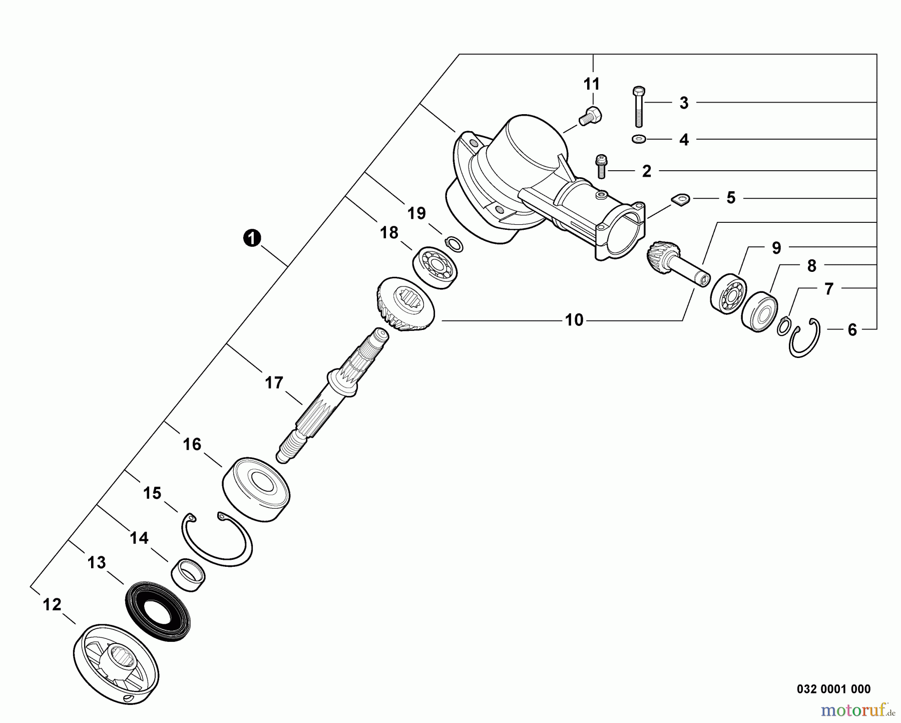  Echo Trimmer, Faden / Bürste SRM-210i - Echo String Trimmer, S/N:05001001 - 05999999 Gear Case