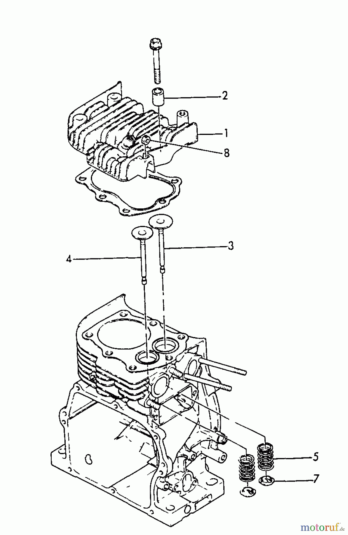  Echo Stromerzeuger EG-2300 - Echo Portable Generator, S/N: 03372 - 99999 Cylinder Head