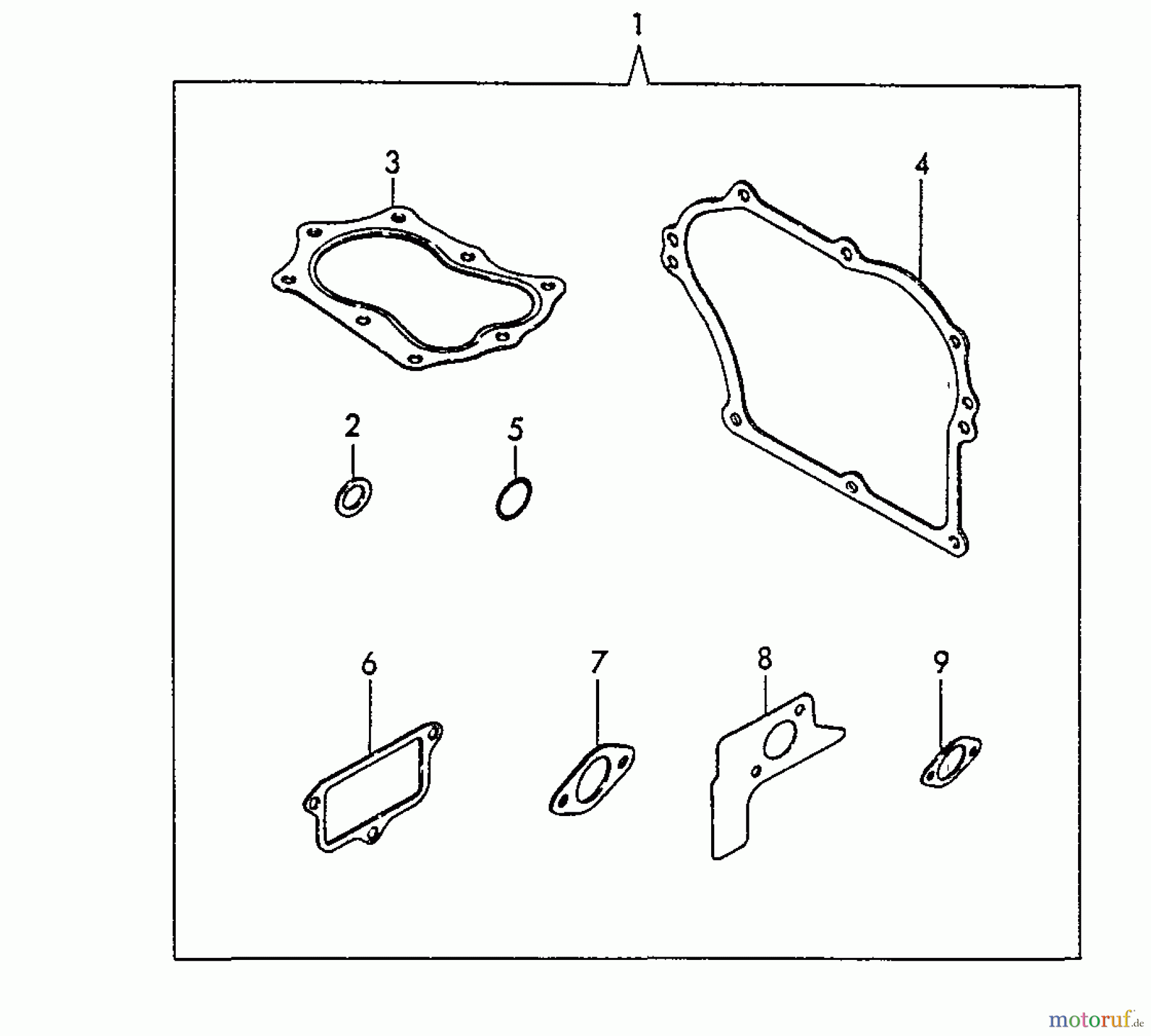 Echo Stromerzeuger EG-3500 - Echo Portable Generator, S/N: 02738 - 99999 Gasket Kit