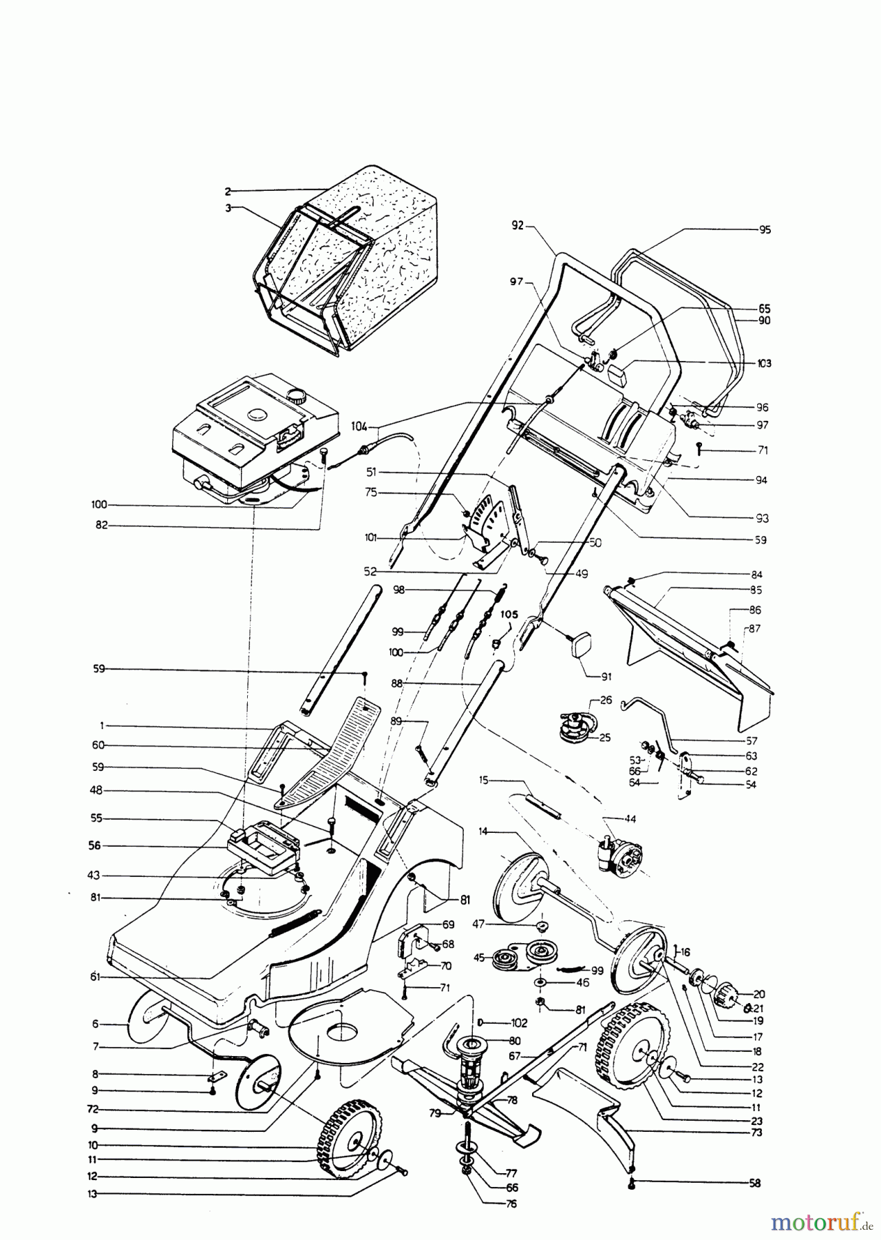 AL-KO Gartentechnik Benzinrasenmäher Saturn 46 HV Seite 1