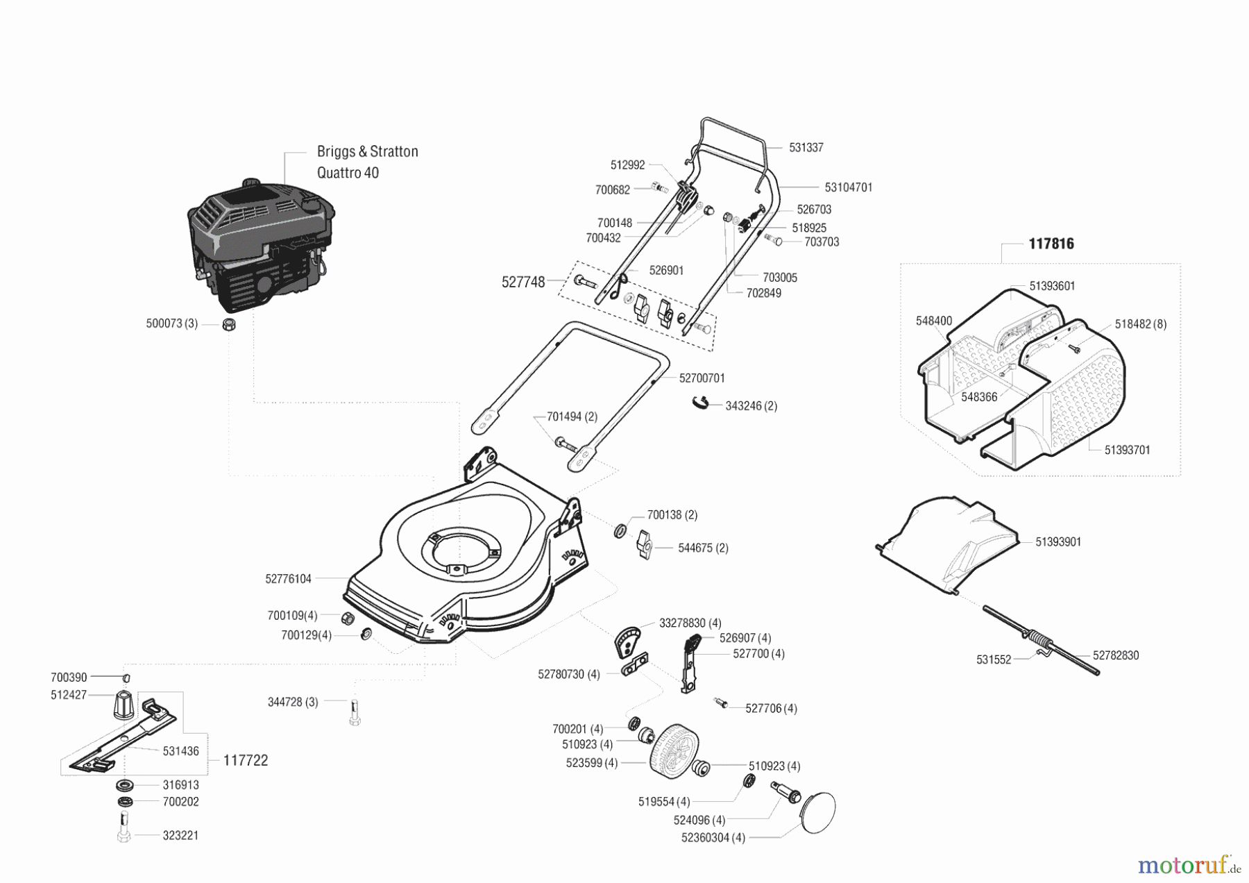  AL-KO Gartentechnik Benzinrasenmäher Plus 3 Seite 1