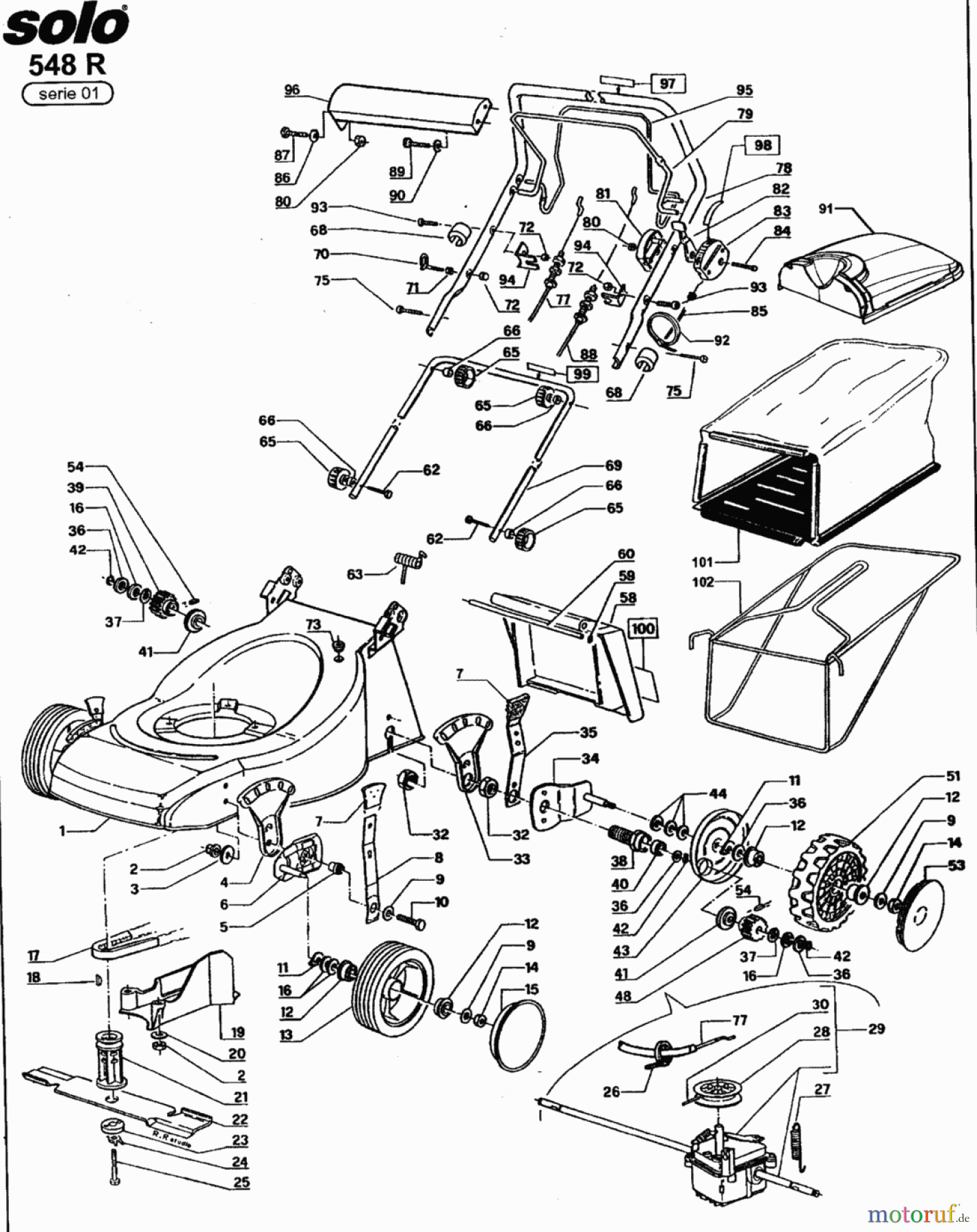 Solo by AL-KO Gartentechnik Benzinrasenmäher 548 R 548 R Serie 01 548 R Serie 01 Seite 1